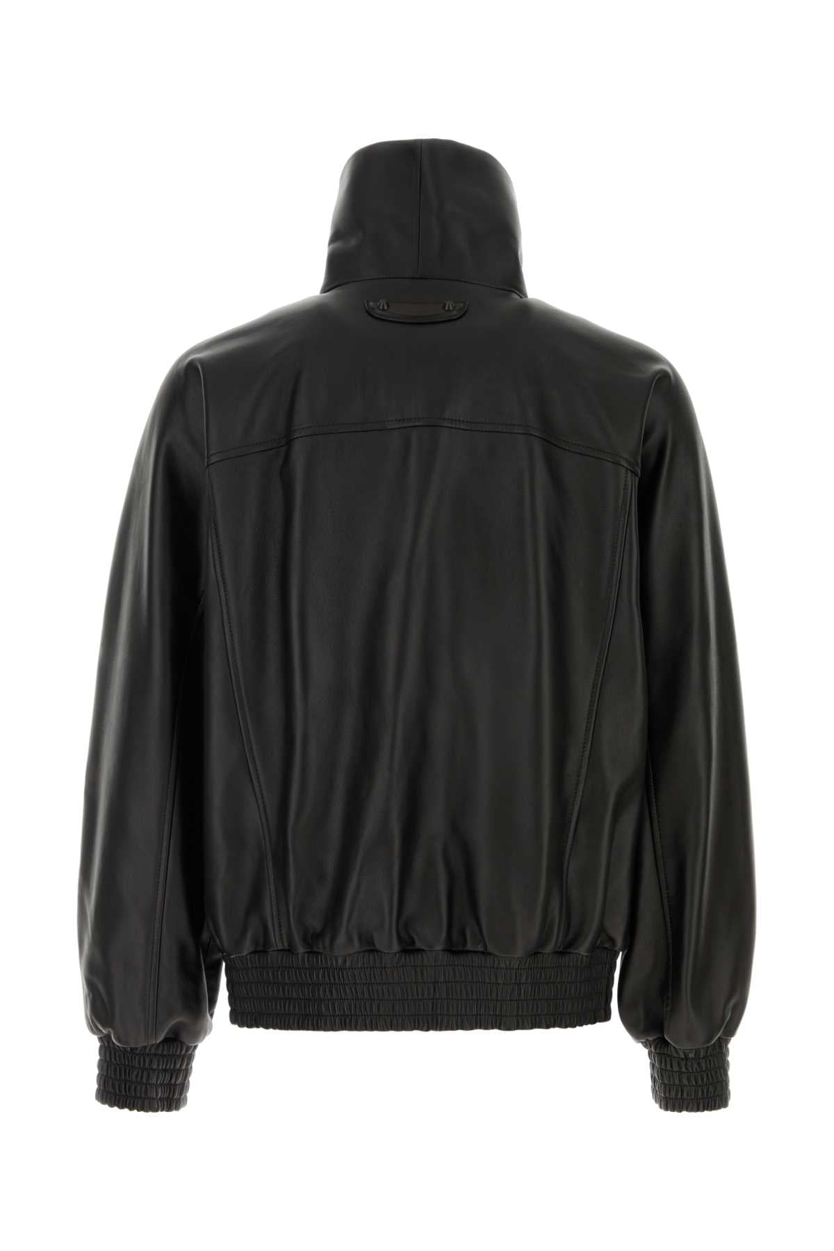 Balenciaga Men Black Leather Jacket BALENCIAGA