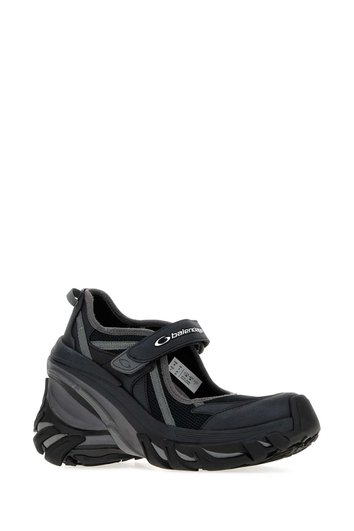 Balenciaga Women Black Mesh And Rubber Hydra Sneakers BALENCIAGA