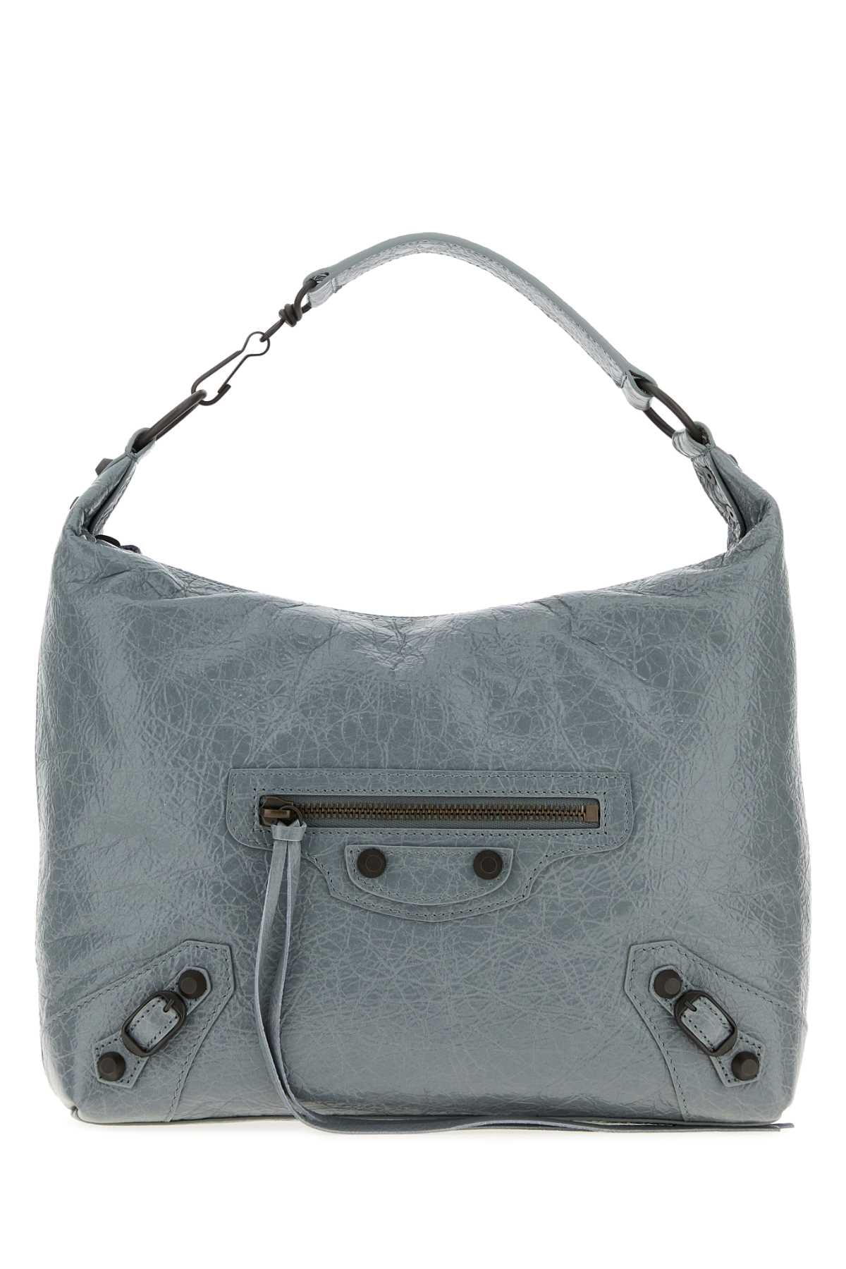 Balenciaga Women Powder Blue Leather Small Le City Shoulder Bag BALENCIAGA