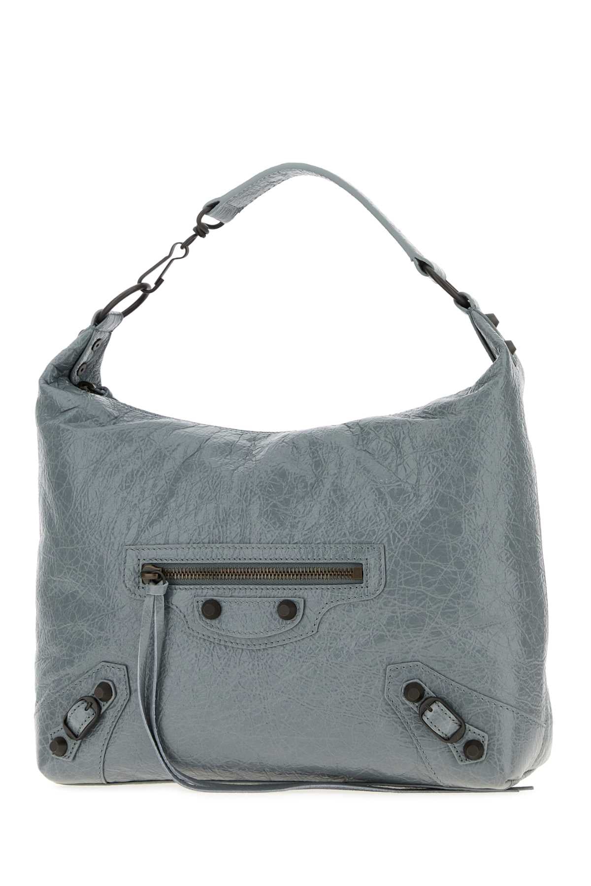 Balenciaga Women Powder Blue Leather Small Le City Shoulder Bag BALENCIAGA