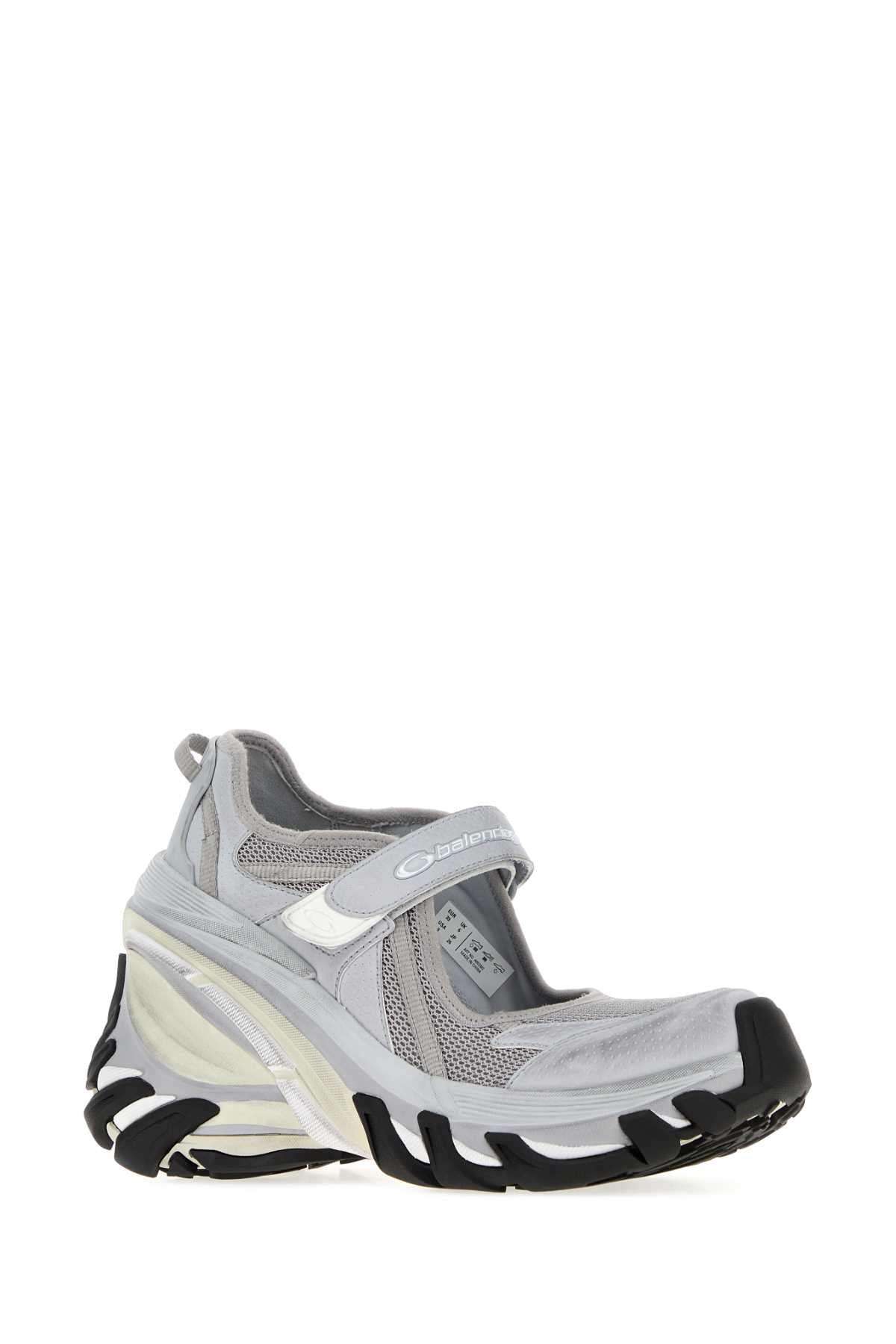 Balenciaga Women Grey Mesh And Rubber Hydra Sneakers BALENCIAGA