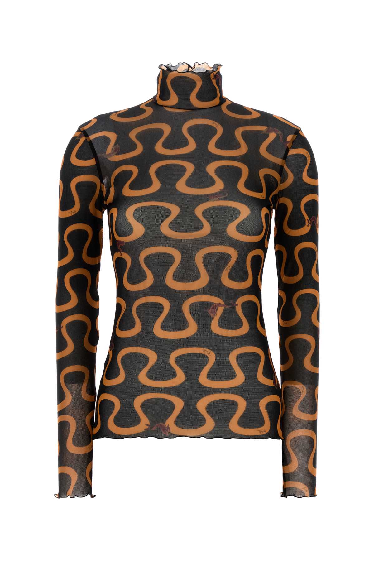 Emilio Pucci Women Printed Tulle Top PUCCI