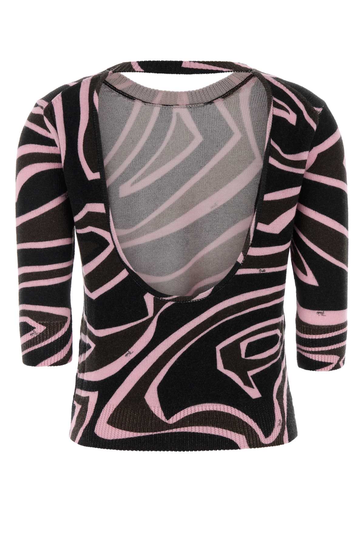Emilio Pucci Women Embroidered Wool Blend Sweater PUCCI