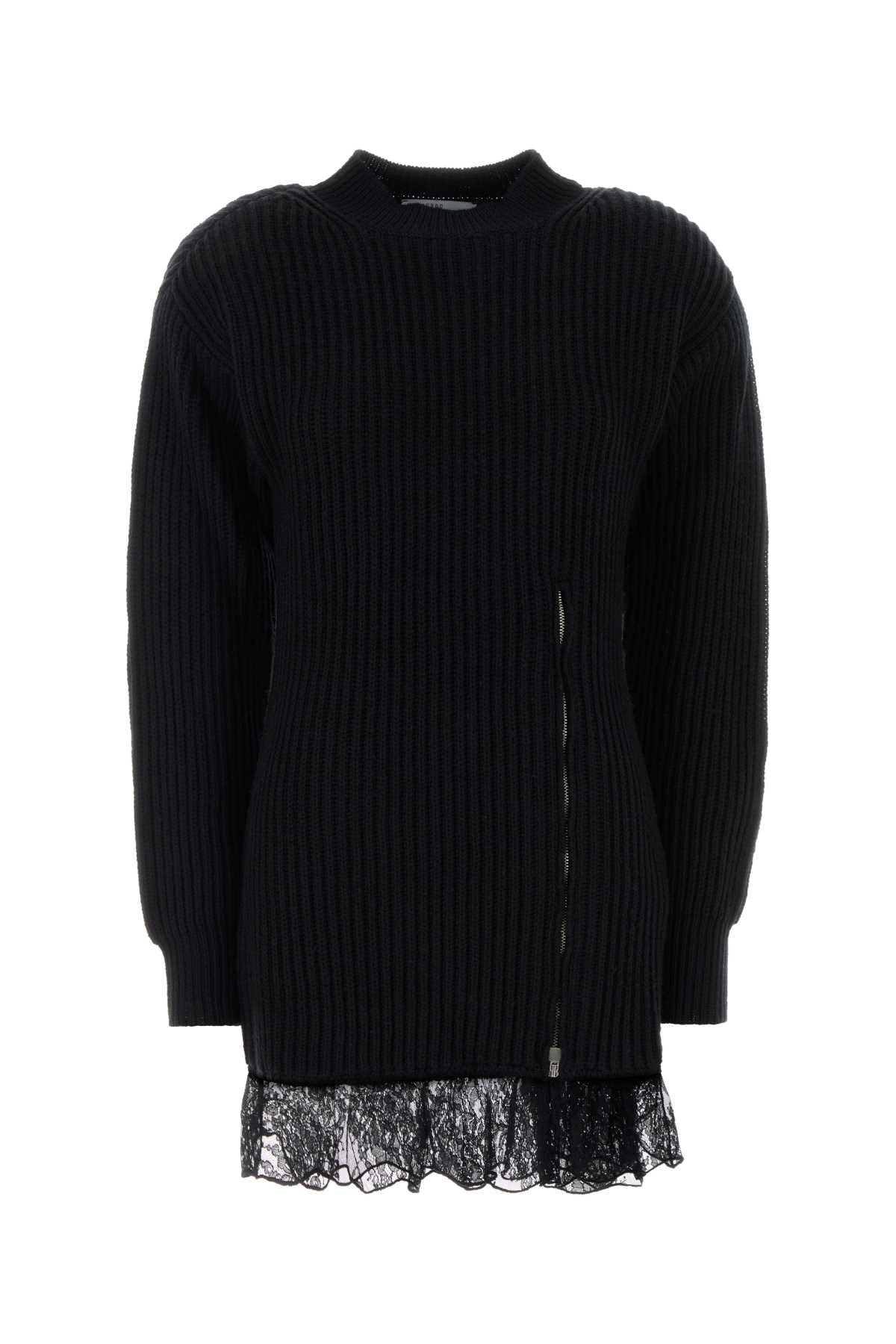 Giuseppe Di Morabito Women Black Wool Sweater Dress GIUSEPPE DI MORABITO