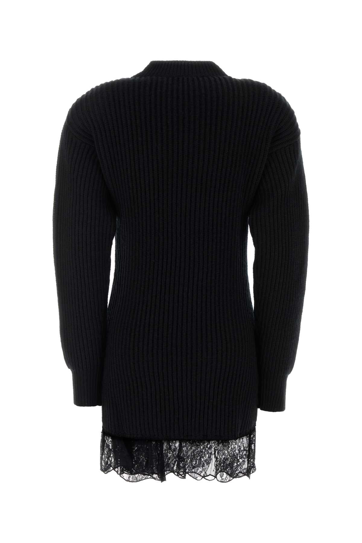 Giuseppe Di Morabito Women Black Wool Sweater Dress GIUSEPPE DI MORABITO