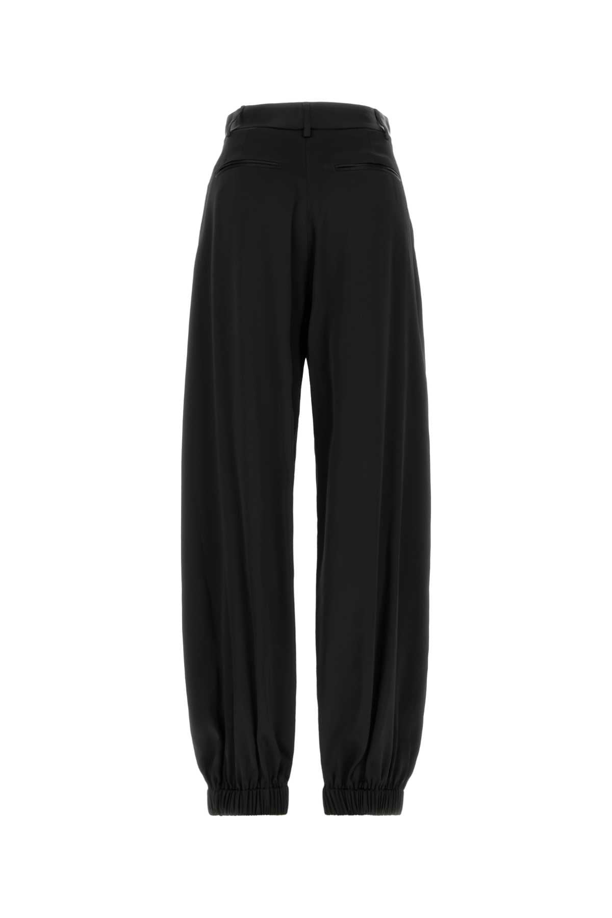 Giuseppe Di Morabito Women Black Stretch Satin Pant GIUSEPPE DI MORABITO