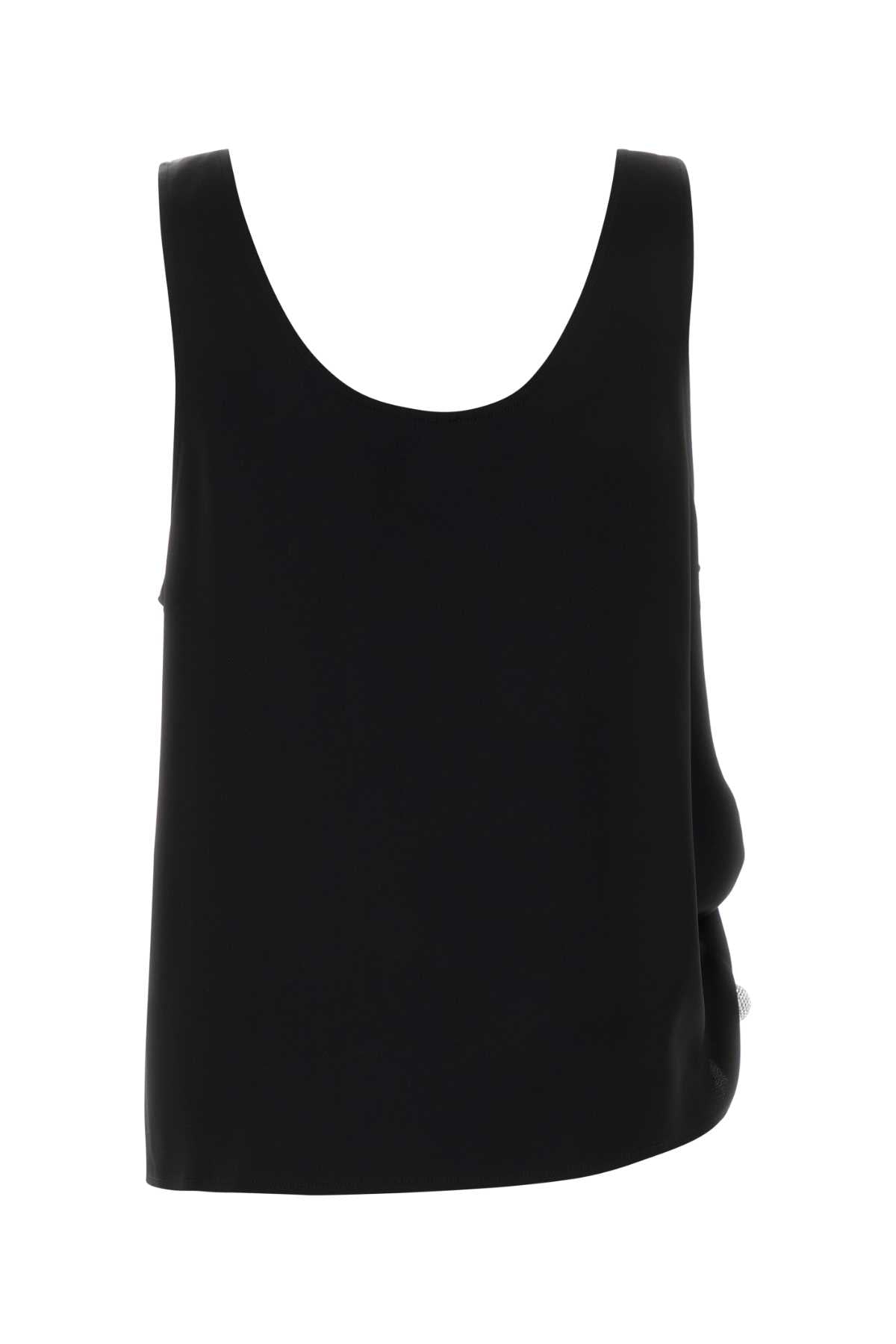 Giuseppe Di Morabito Women Black Satin Top GIUSEPPE DI MORABITO