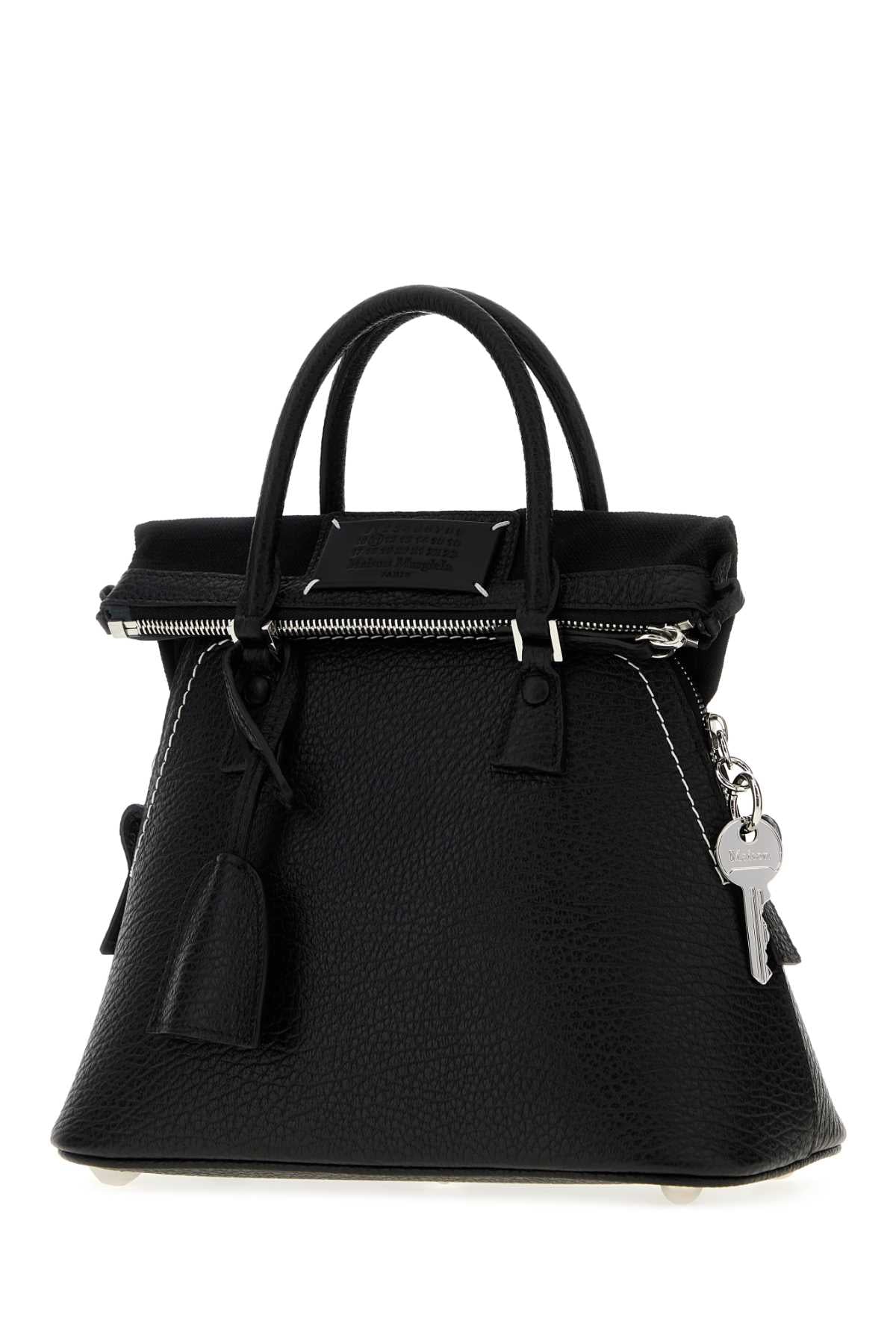 Maison Margiela Women Black Leather Mini Classique 5Ac Handbag MAISON MARGIELA