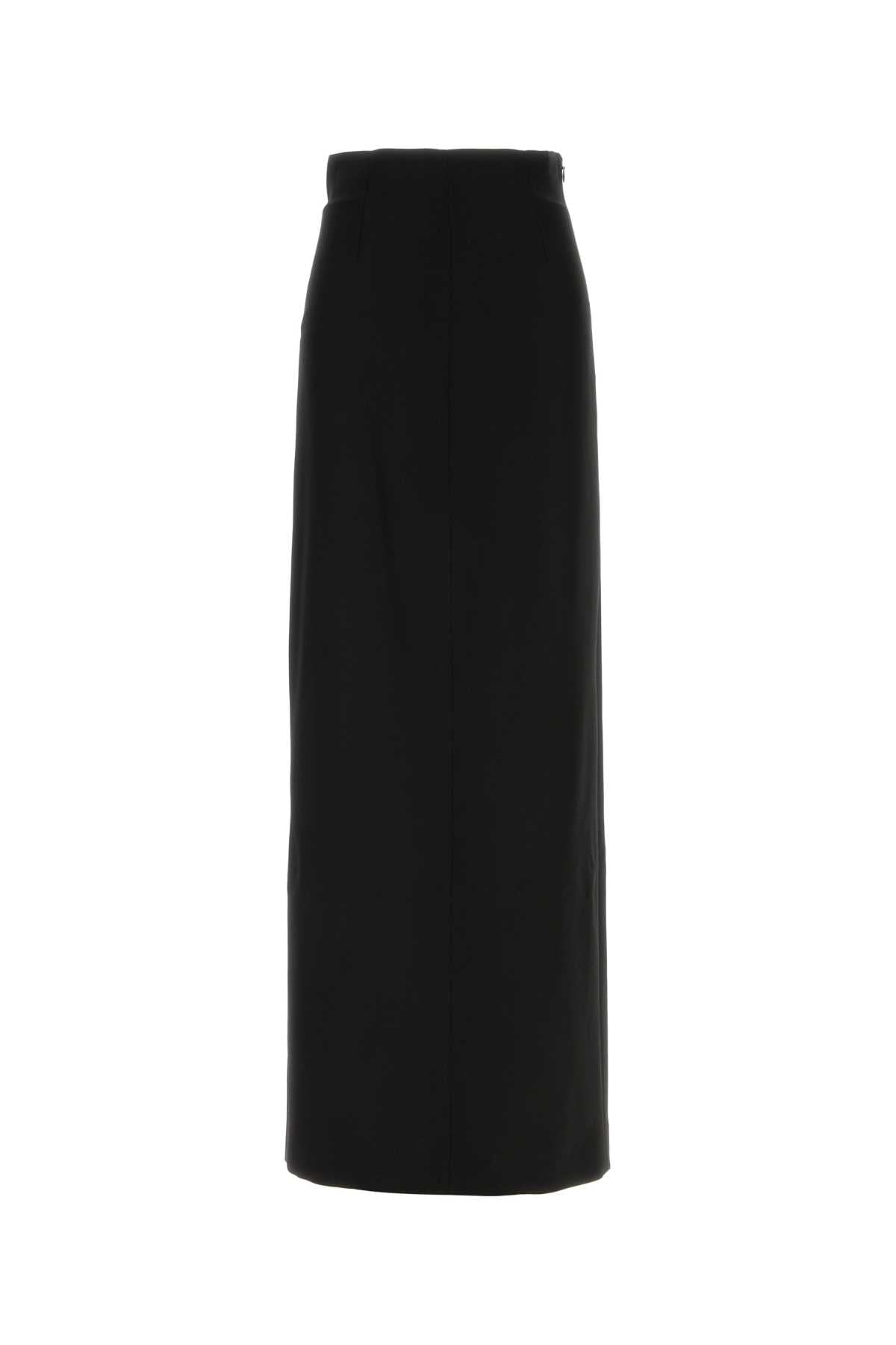 Maison Margiela Women Black Wool Skirt MAISON MARGIELA