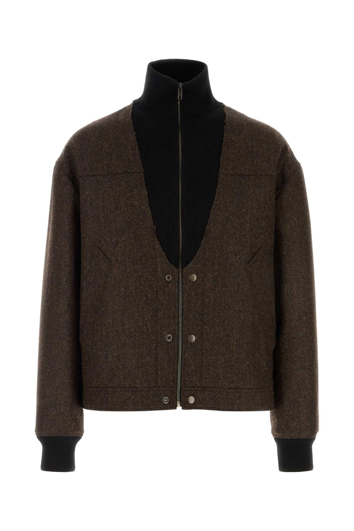 Maison Margiela Men Brown Wool Jacket MAISON MARGIELA