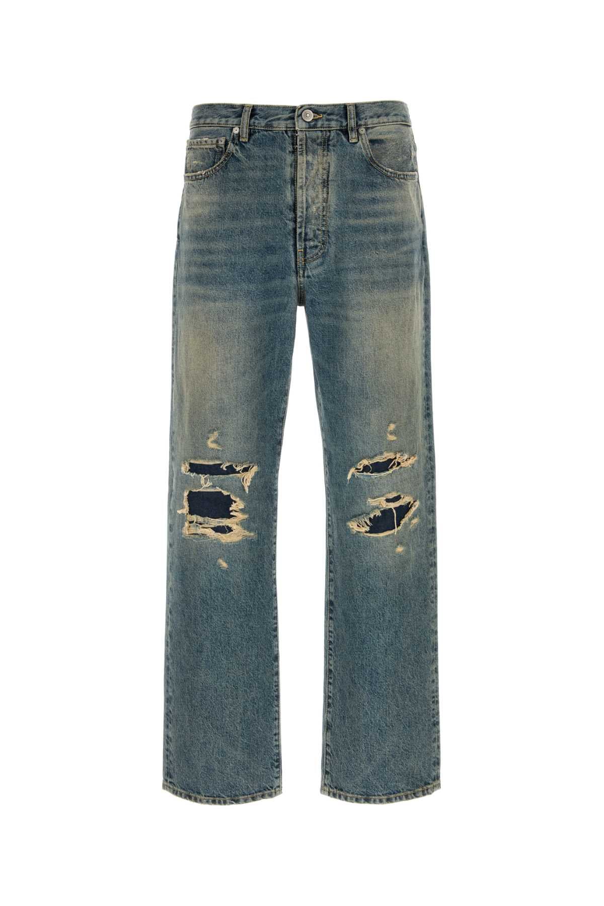 Maison Margiela Men Distressed Denim Trousers MAISON MARGIELA