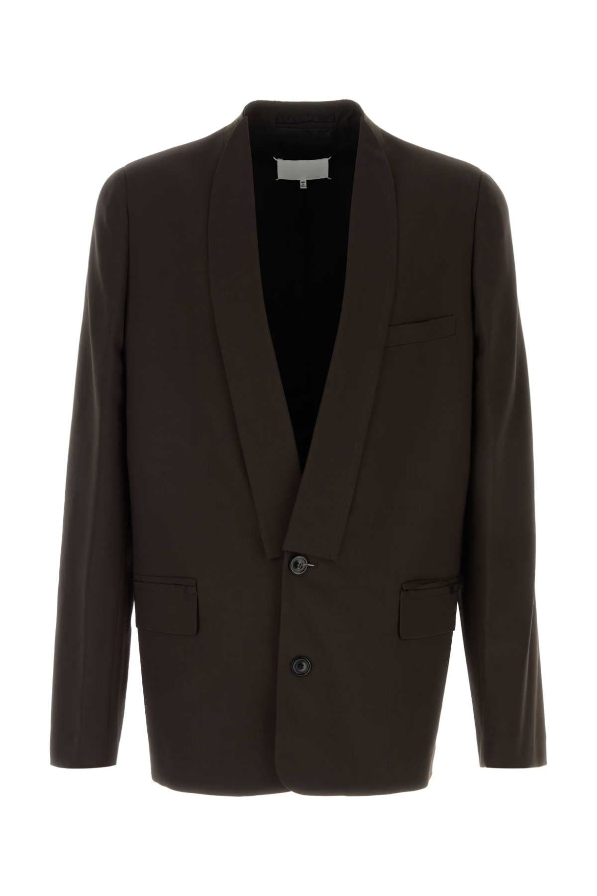 Maison Margiela Men Brown Wool Blazer MAISON MARGIELA