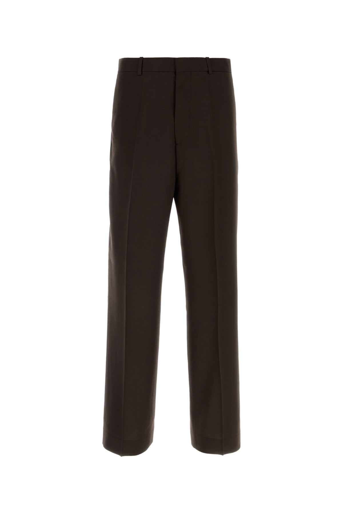 Maison Margiela Men Dark Brown Wool Pant MAISON MARGIELA