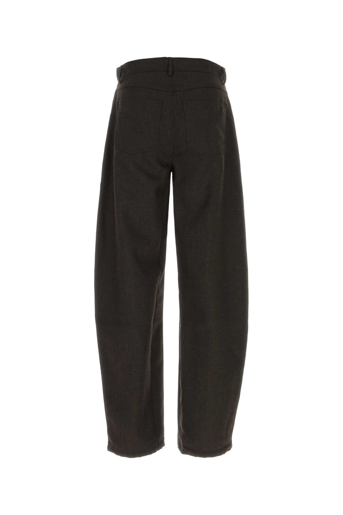 Sefr Men Dark Brown Wool Pant SEFR