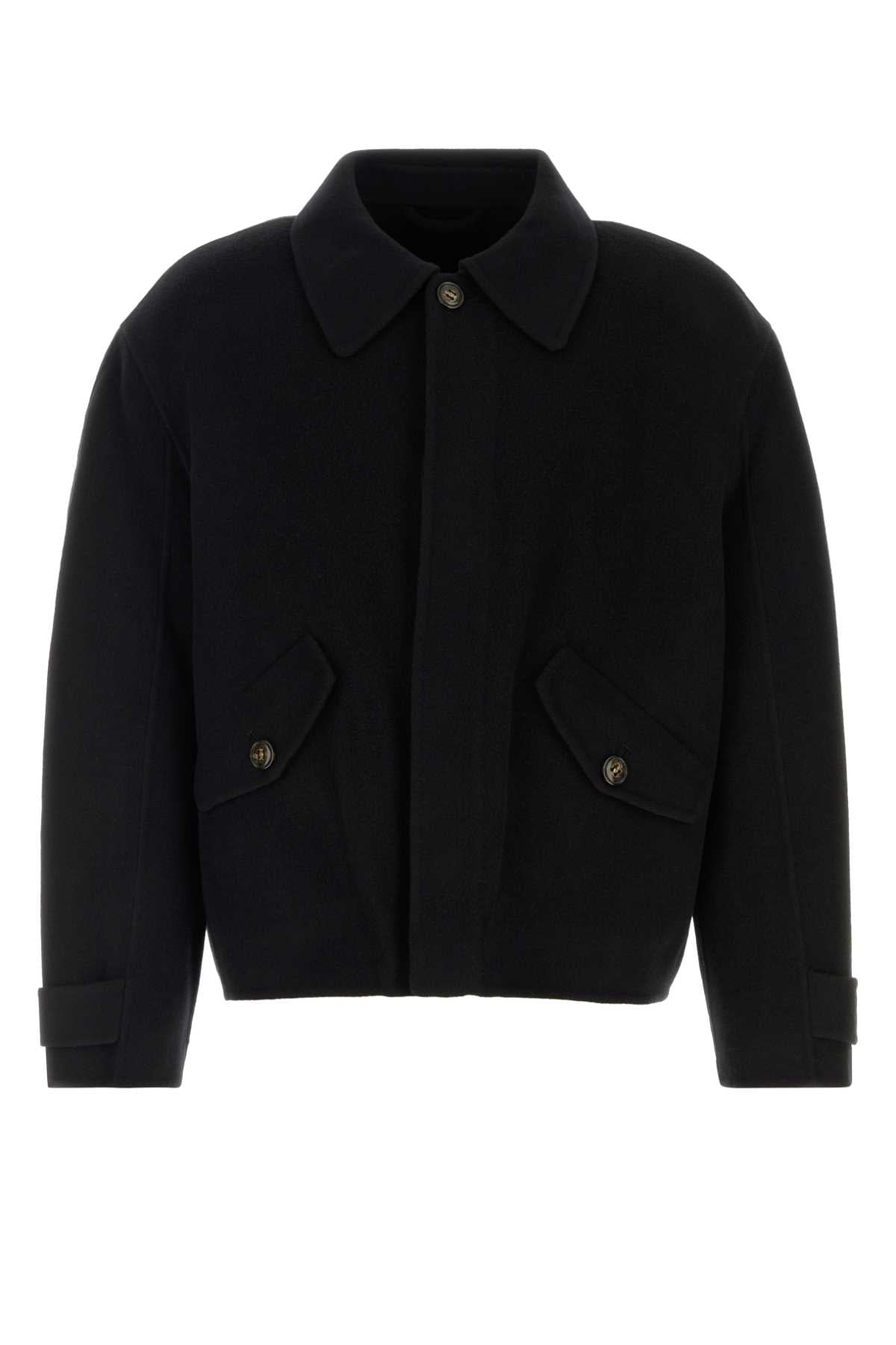 Sefr Men Black Wool Jacket SEFR