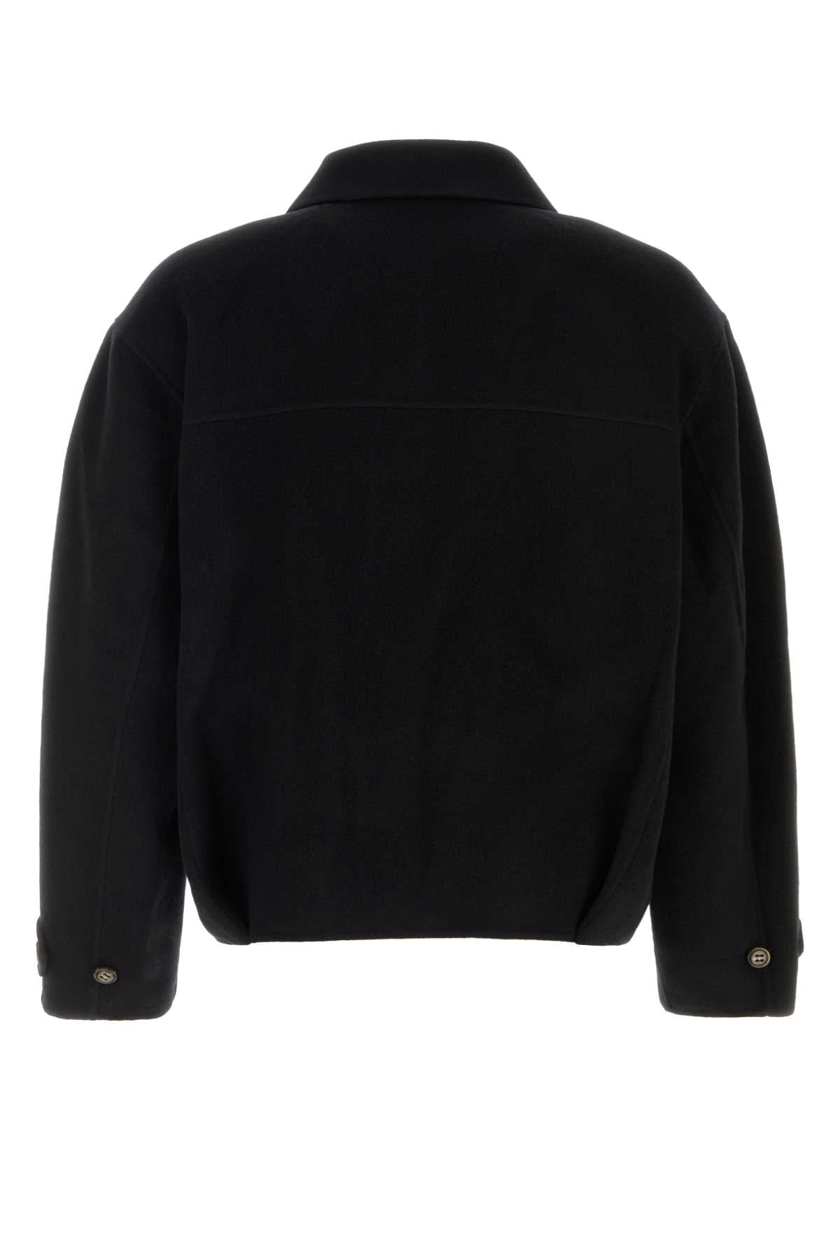 Sefr Men Black Wool Jacket SEFR