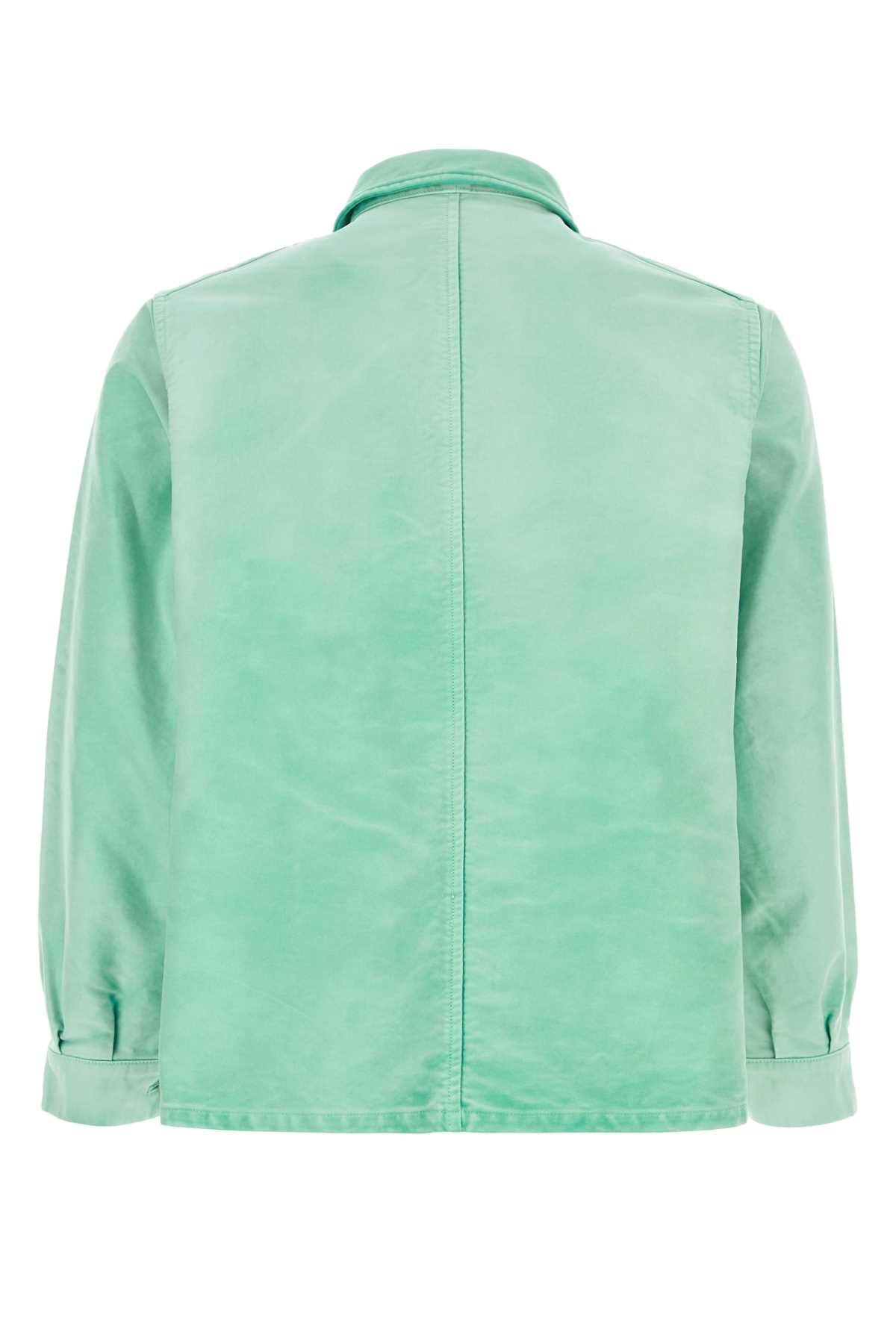 Auralee Men Aquamarine Cotton Jacket AURALEE