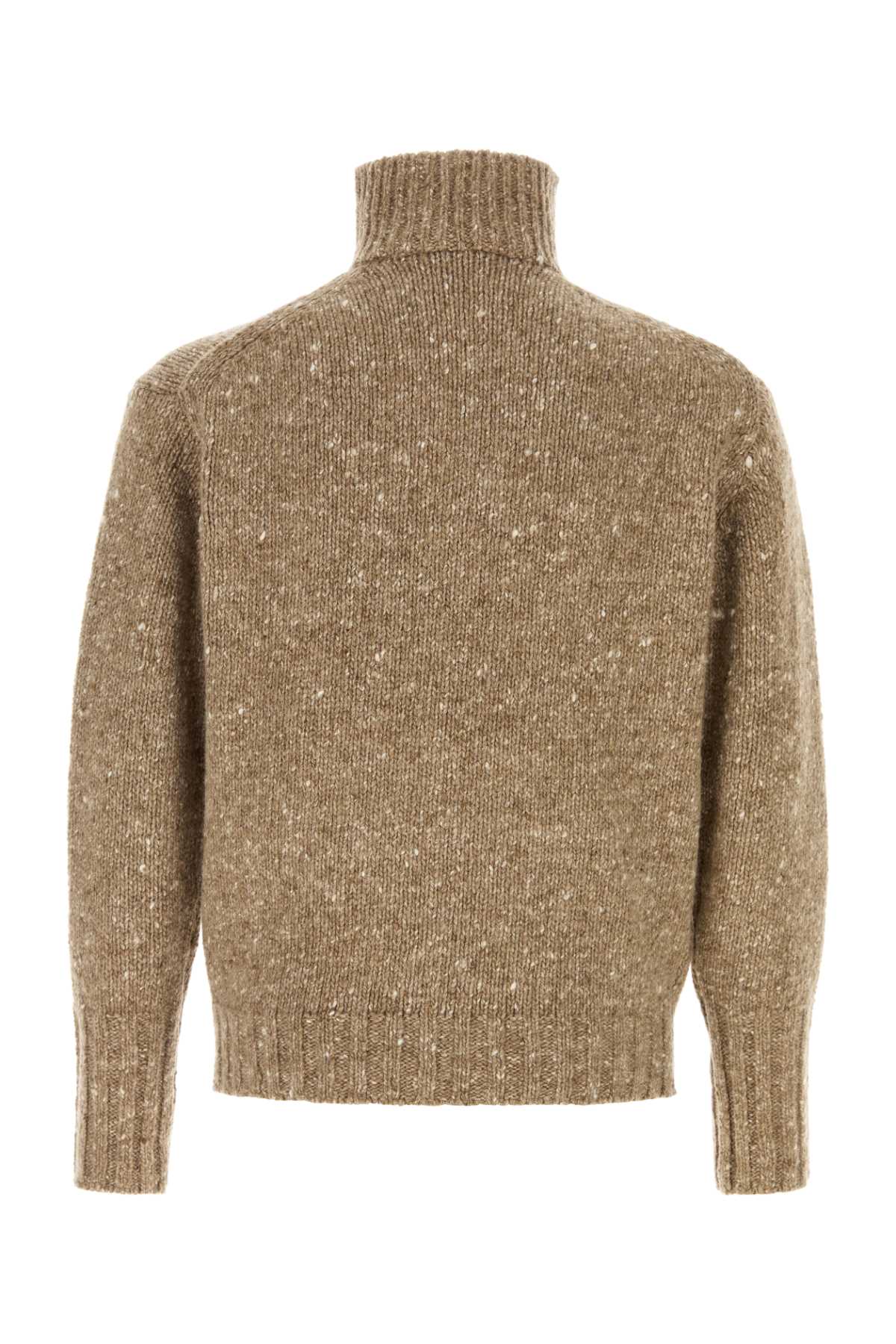 Auralee Men Melange Biscuit Wool Sweater AURALEE