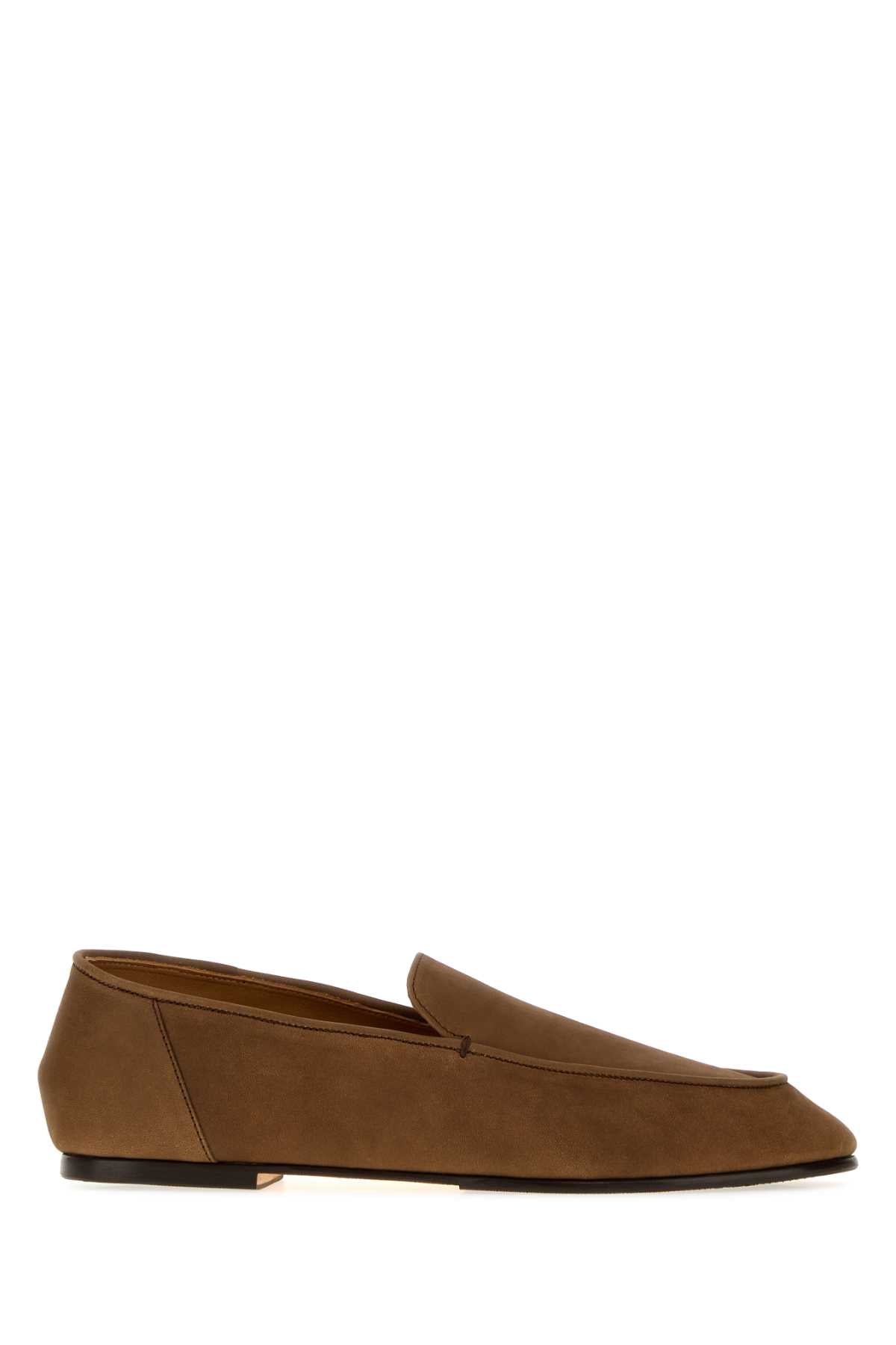 Auralee Men Brown Leather Horsehide Loafers AURALEE