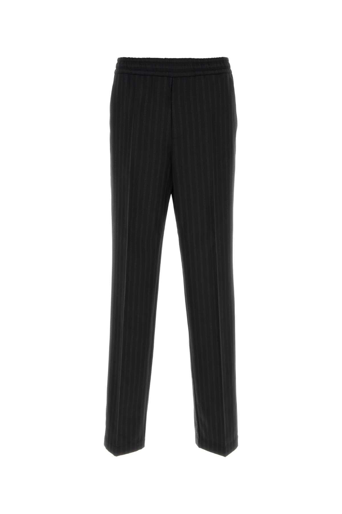 Versace Men Informal Pant Responsible Greca Jacquard Wool Even VERSACE