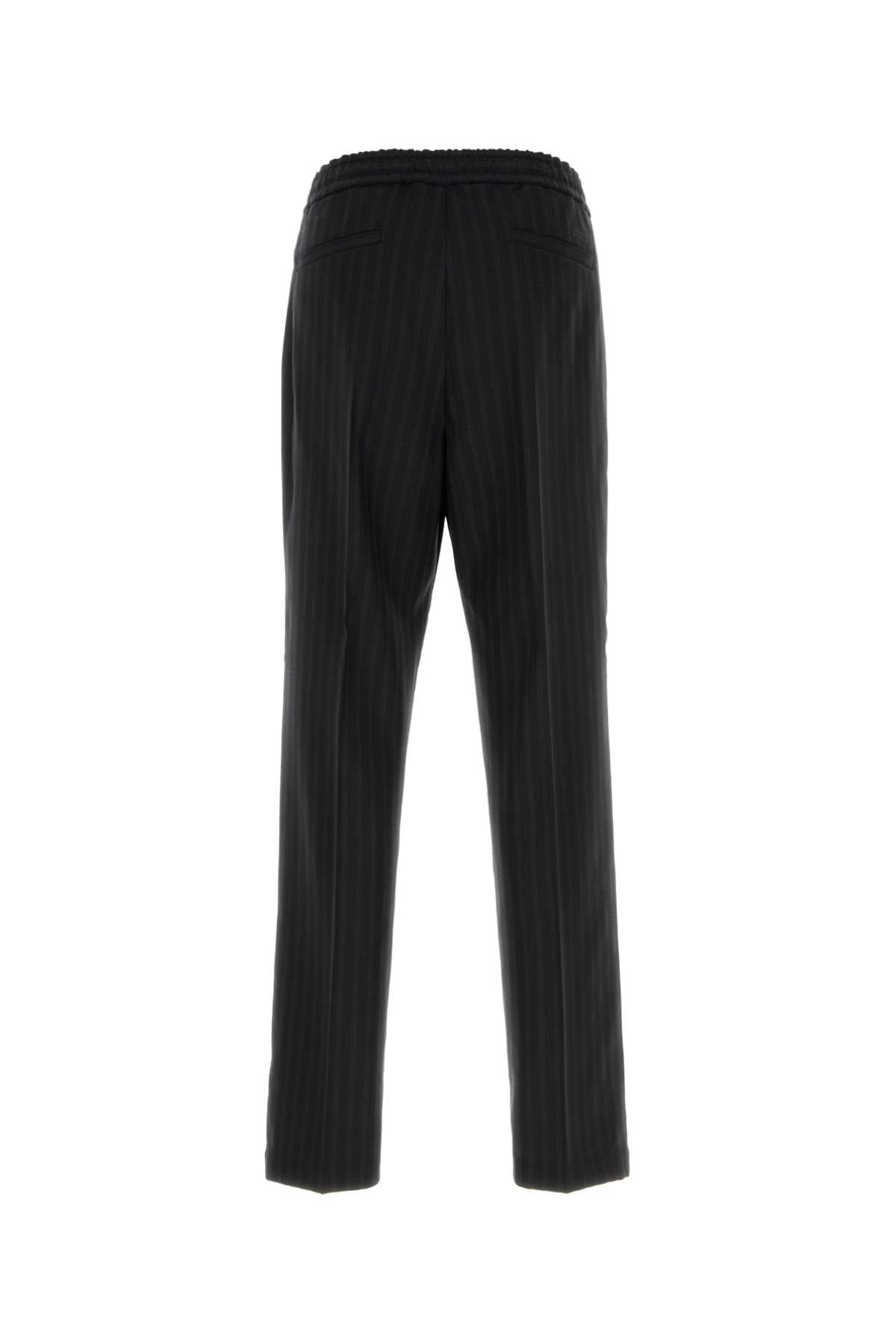 Versace Men Informal Pant Responsible Greca Jacquard Wool Even VERSACE