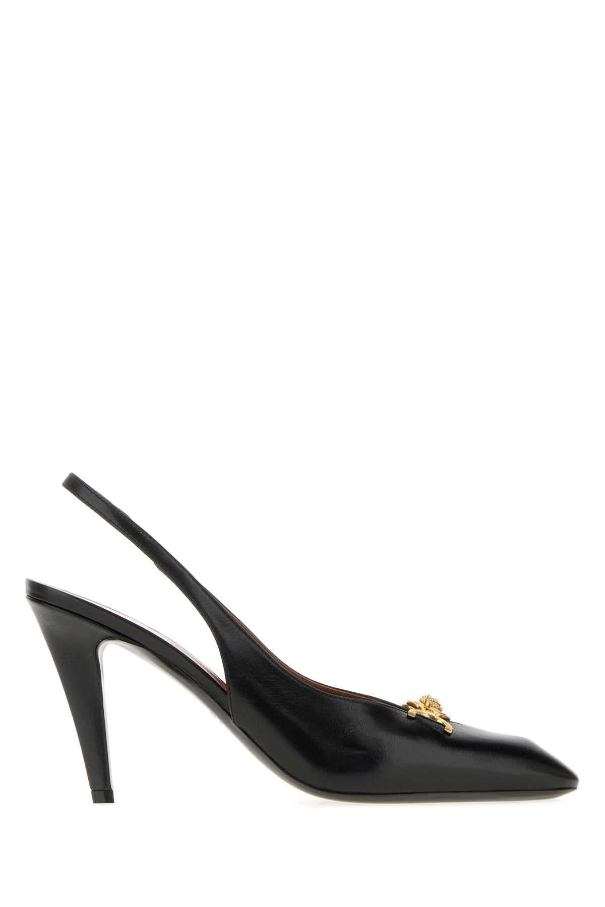 Versace Women Black Leather Pumps VERSACE