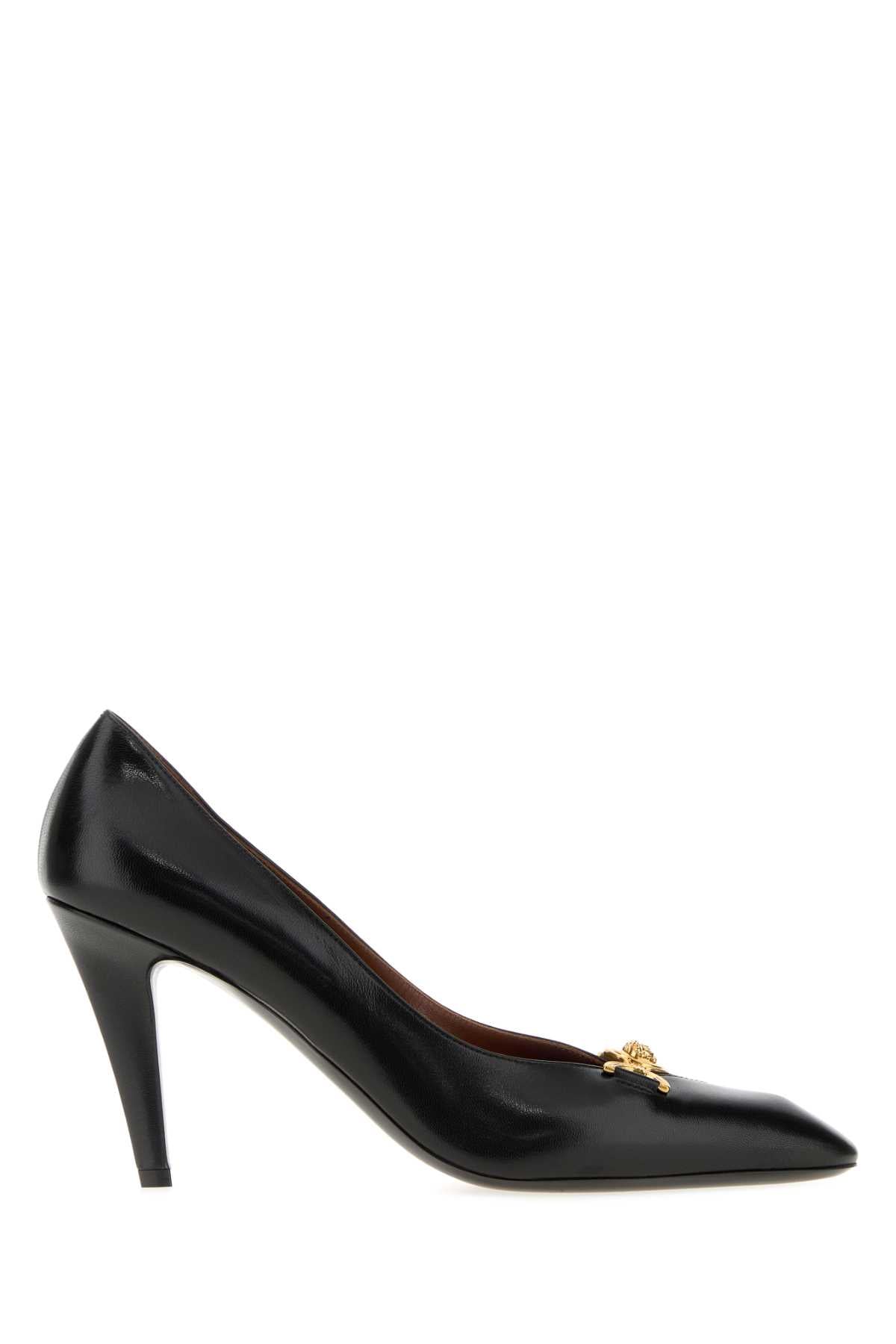 Versace Women Black Nappa Leather Clelia Pumps VERSACE
