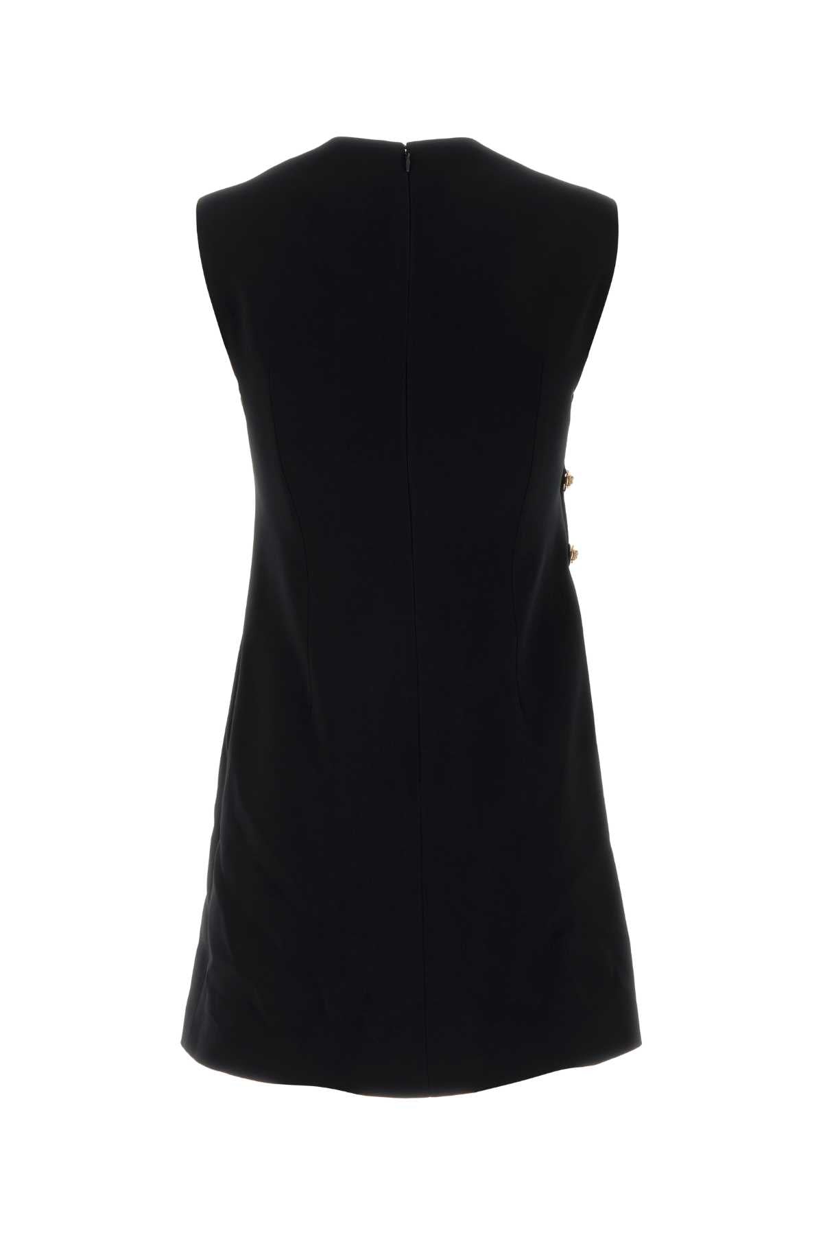 Versace Women Black Stretch Crepe Mini Dress VERSACE