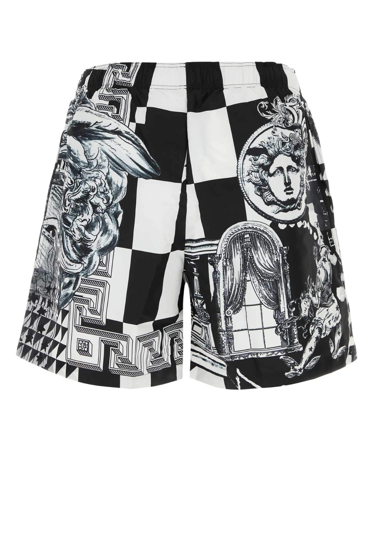 Versace Men Printed Polyester Swimming Shorts VERSACE