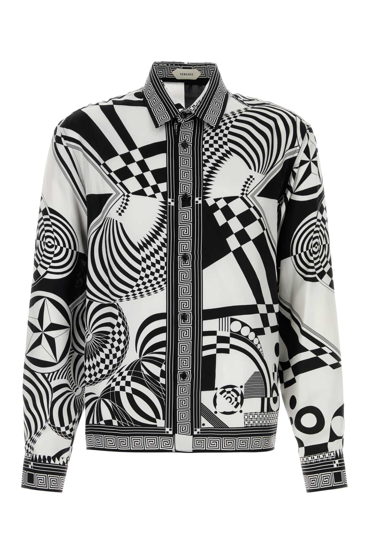 Versace Men Printed Silk Shirt VERSACE