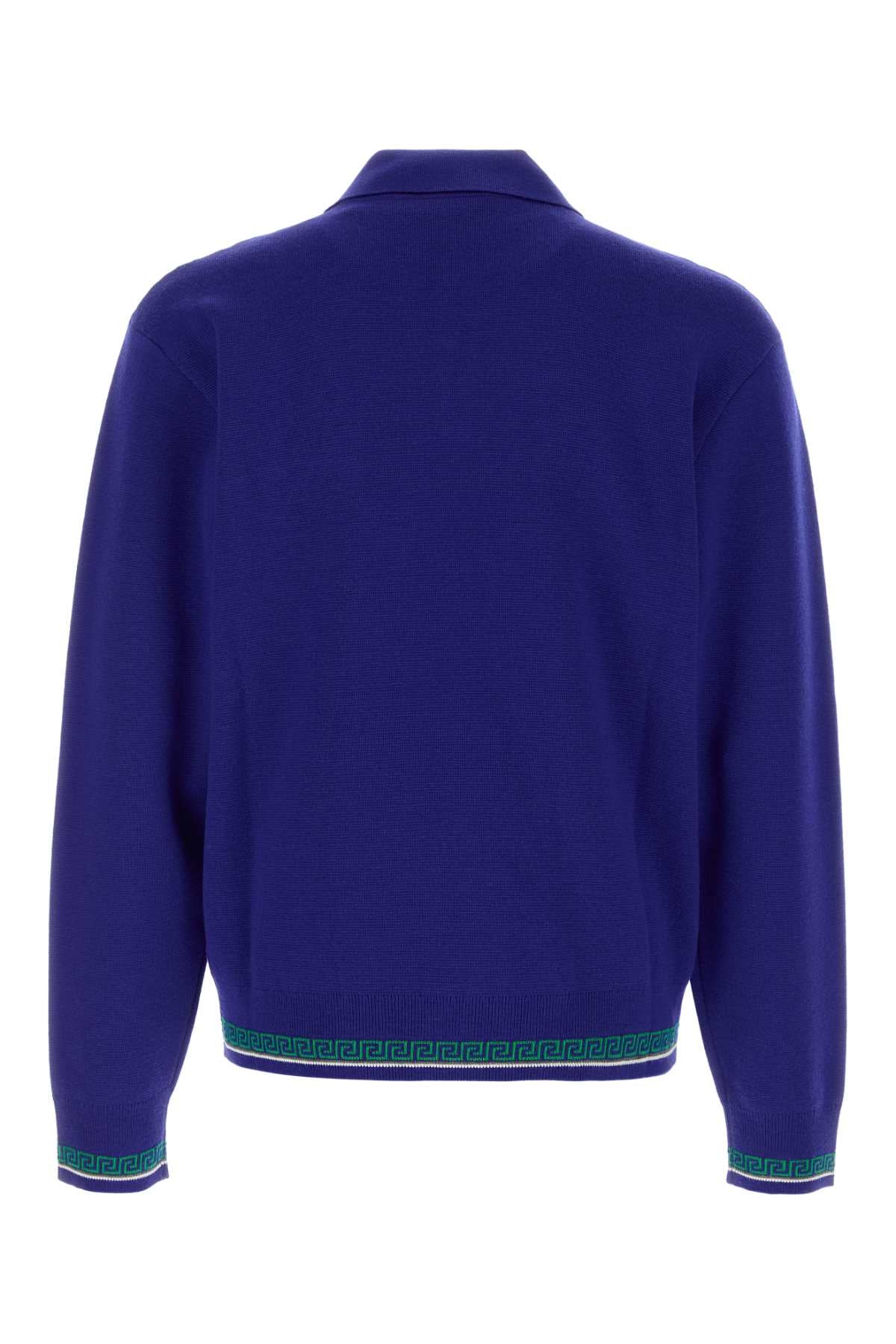 Versace Men Knit Sweater Greca Tipping VERSACE