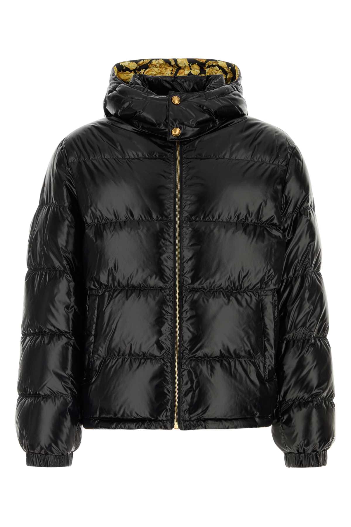 Versace Men Black Nylon Down Jacket VERSACE