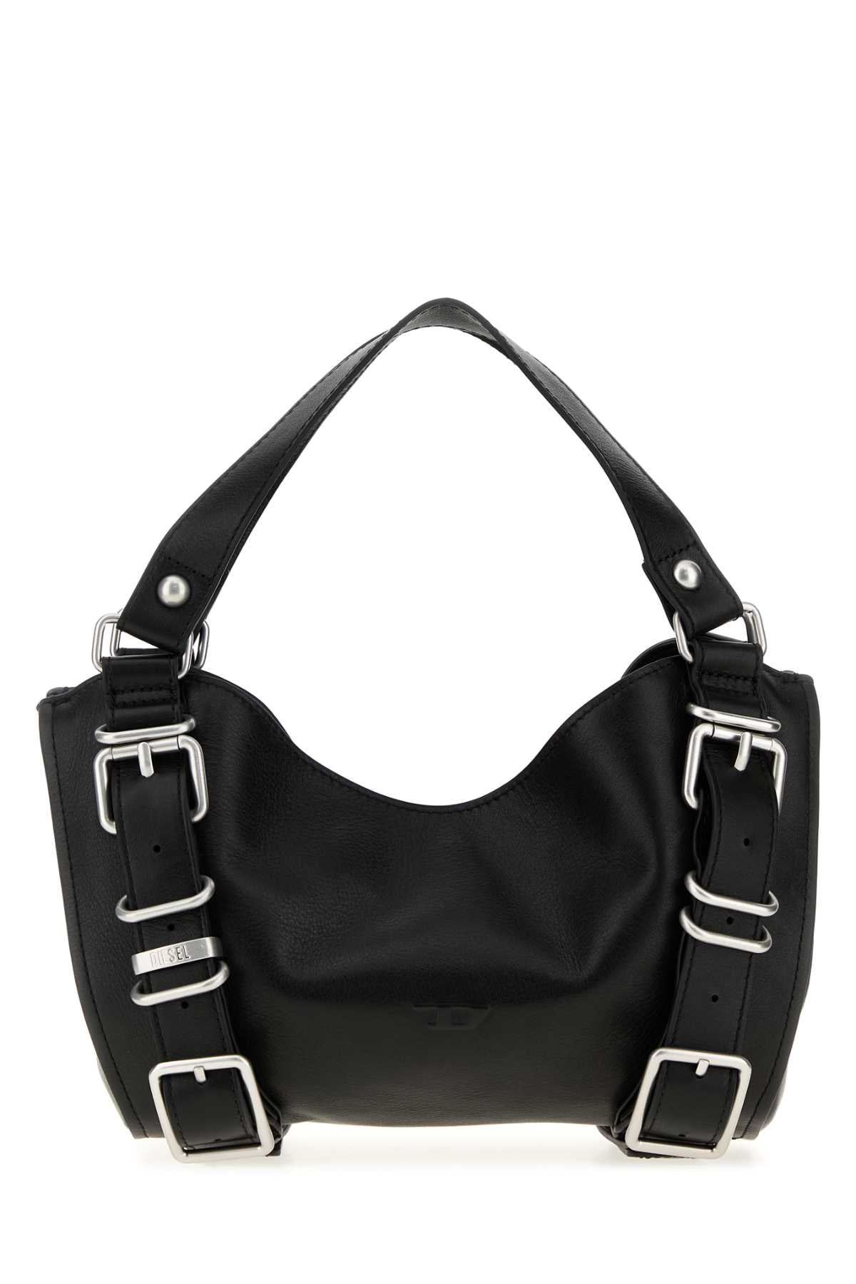 Diesel Women Black Leather D-One Handbag DIESEL