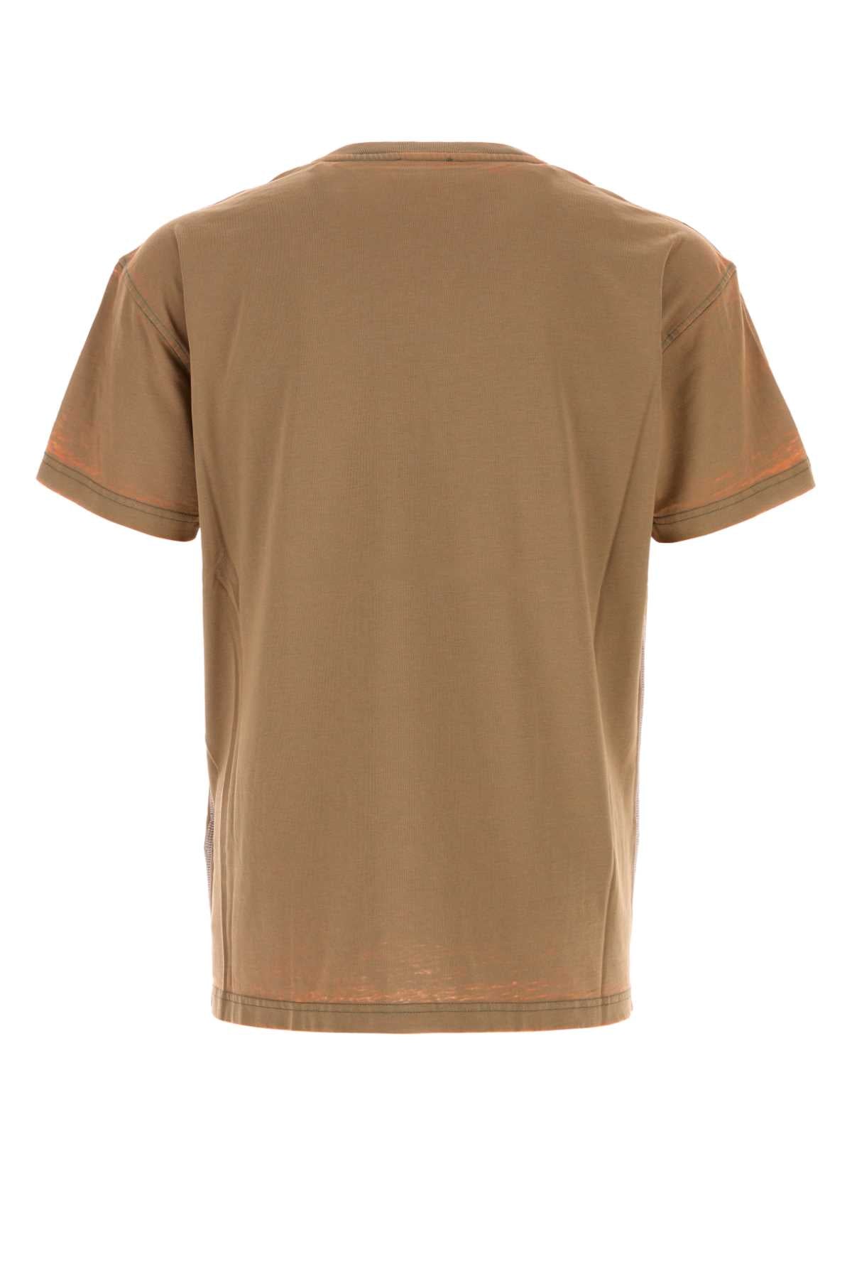 Diesel Men Brown Blend Cotton T-Wayan T-Shirt DIESEL