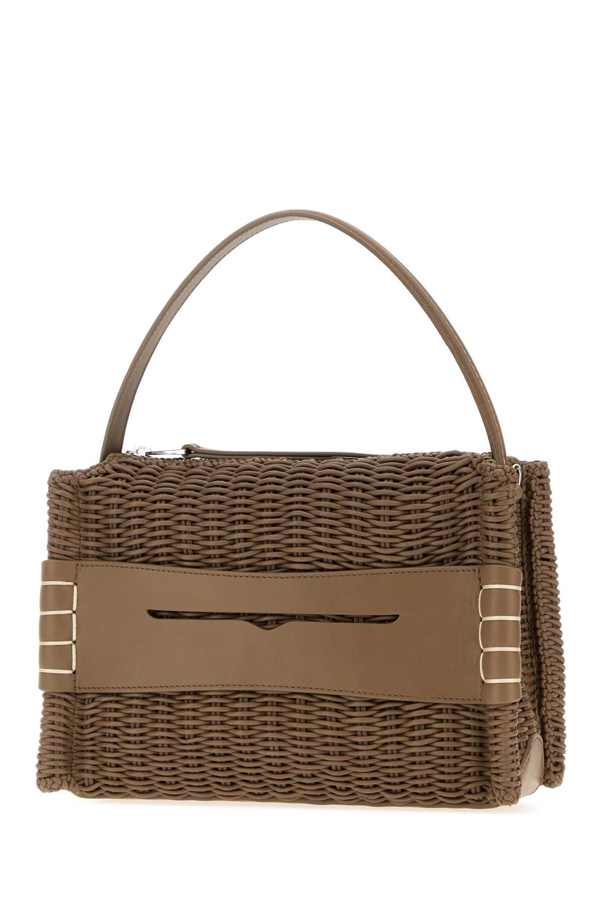 Jw Anderson Women Mud Leather Loafers Handbag J.W. ANDERSON