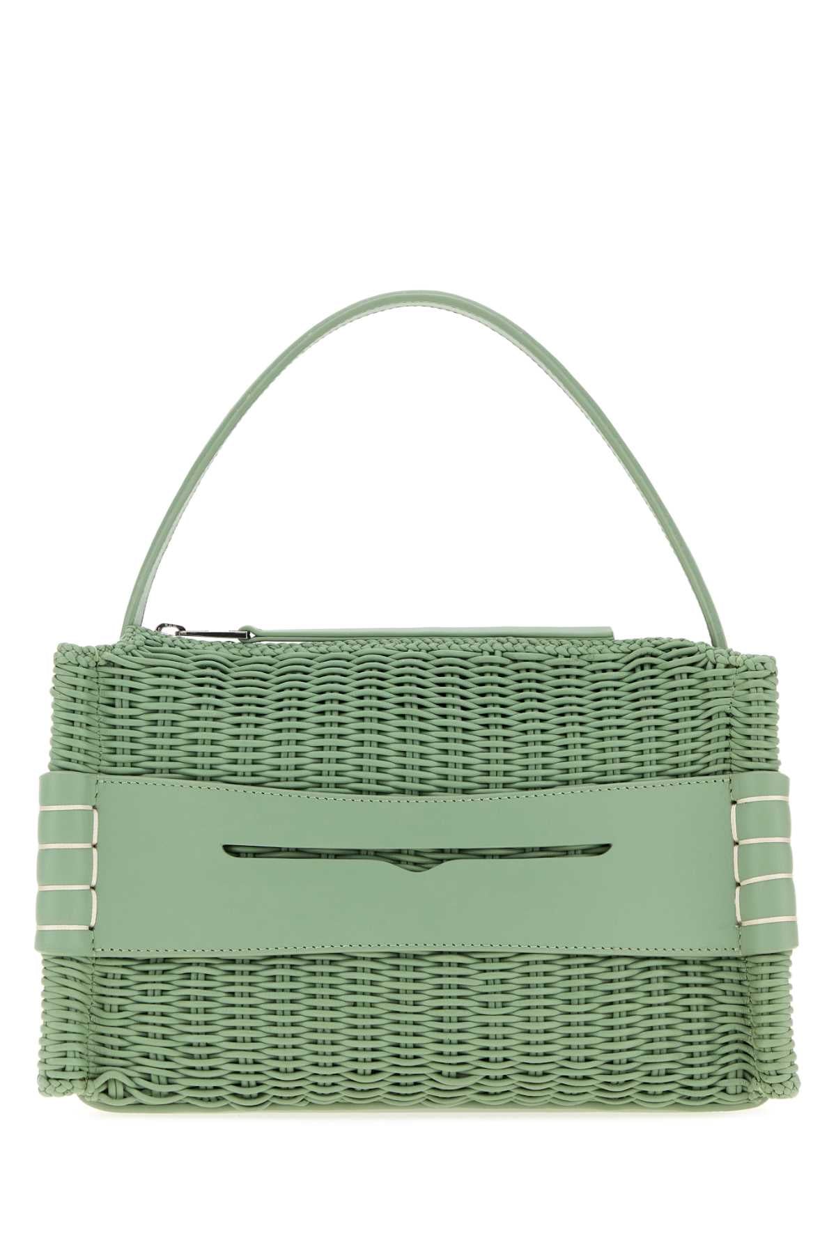 Jw Anderson Women Pastel Green Leather Loafers Handbag J.W. ANDERSON