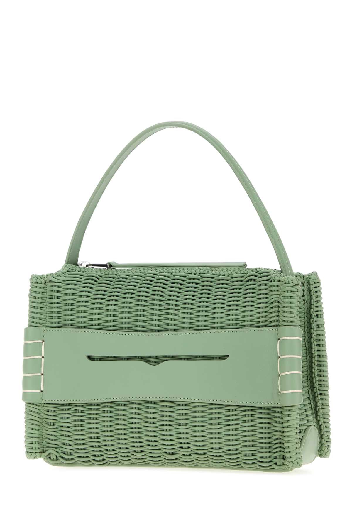 Jw Anderson Women Pastel Green Leather Loafers Handbag J.W. ANDERSON