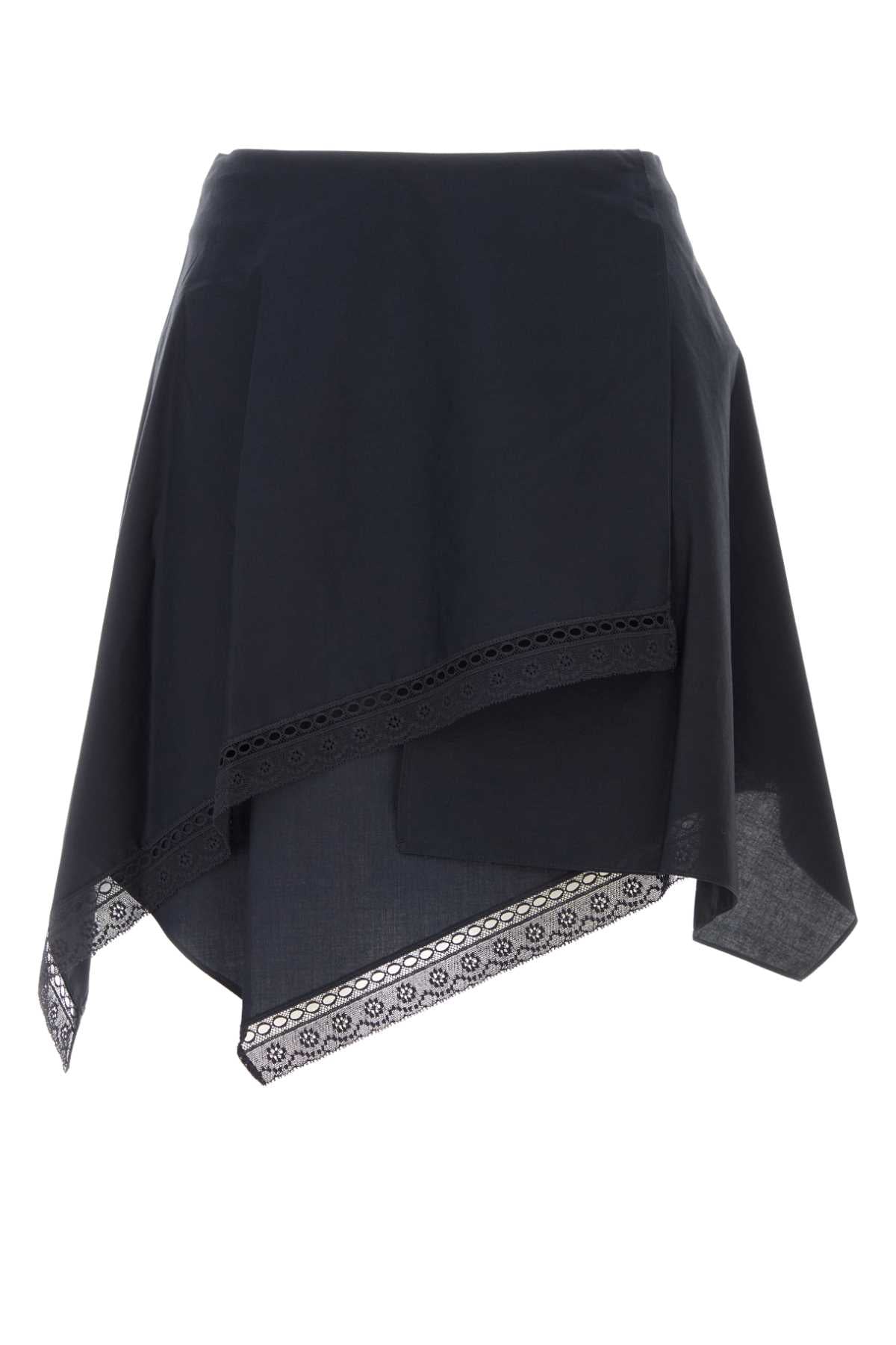Jw Anderson Women Black Poplin Skrit J.W. ANDERSON