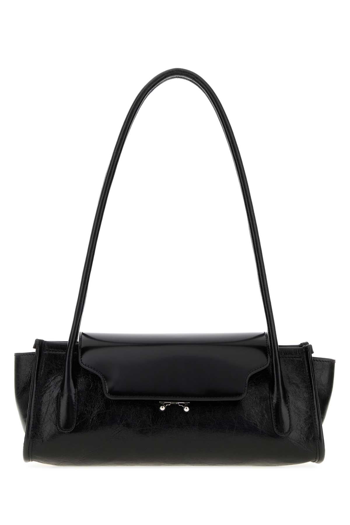 Marni Women Black Leather Trunkette Shoulder Bag MARNI