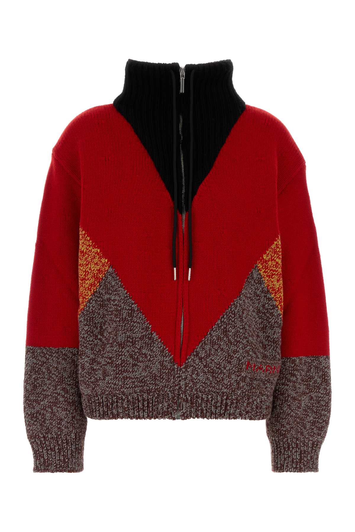 Marni Women Multicolor Wool Blend Cardigan MARNI