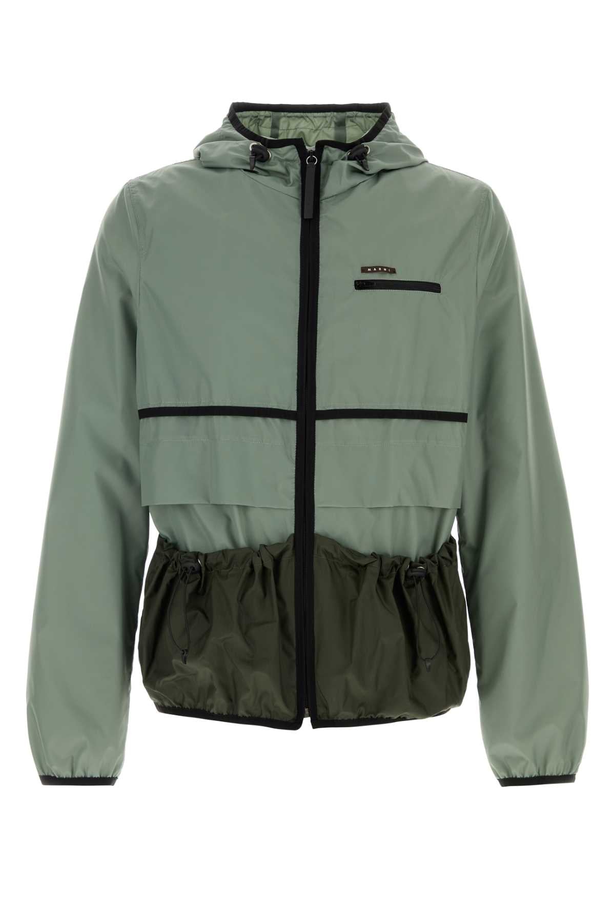 Marni Men Sage Green Nylon Jacket MARNI