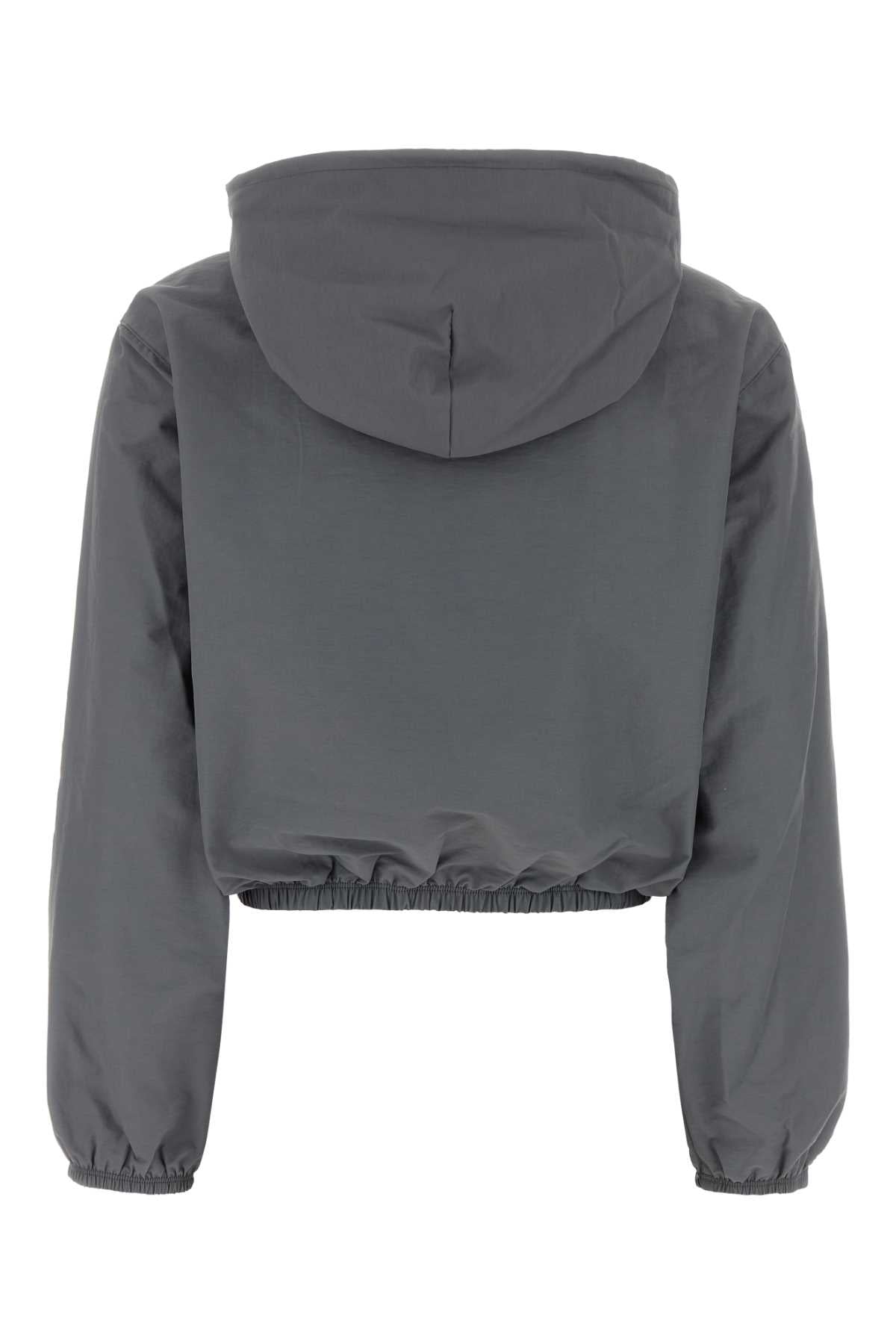 Alexander Wang Women Grey Tech Fabric Sweatshirt ALEXANDER WANG
