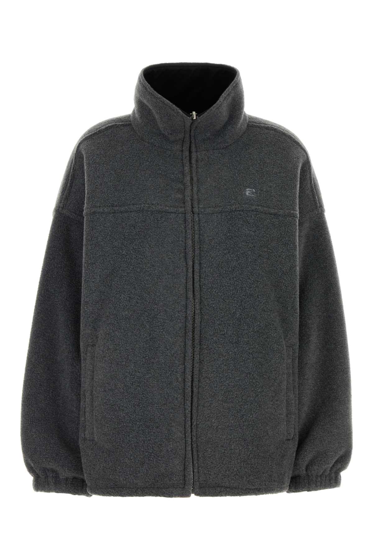 Alexander Wang Unisex Dark Grey Flannel Oversize Reversible Jacket ALEXANDER WANG