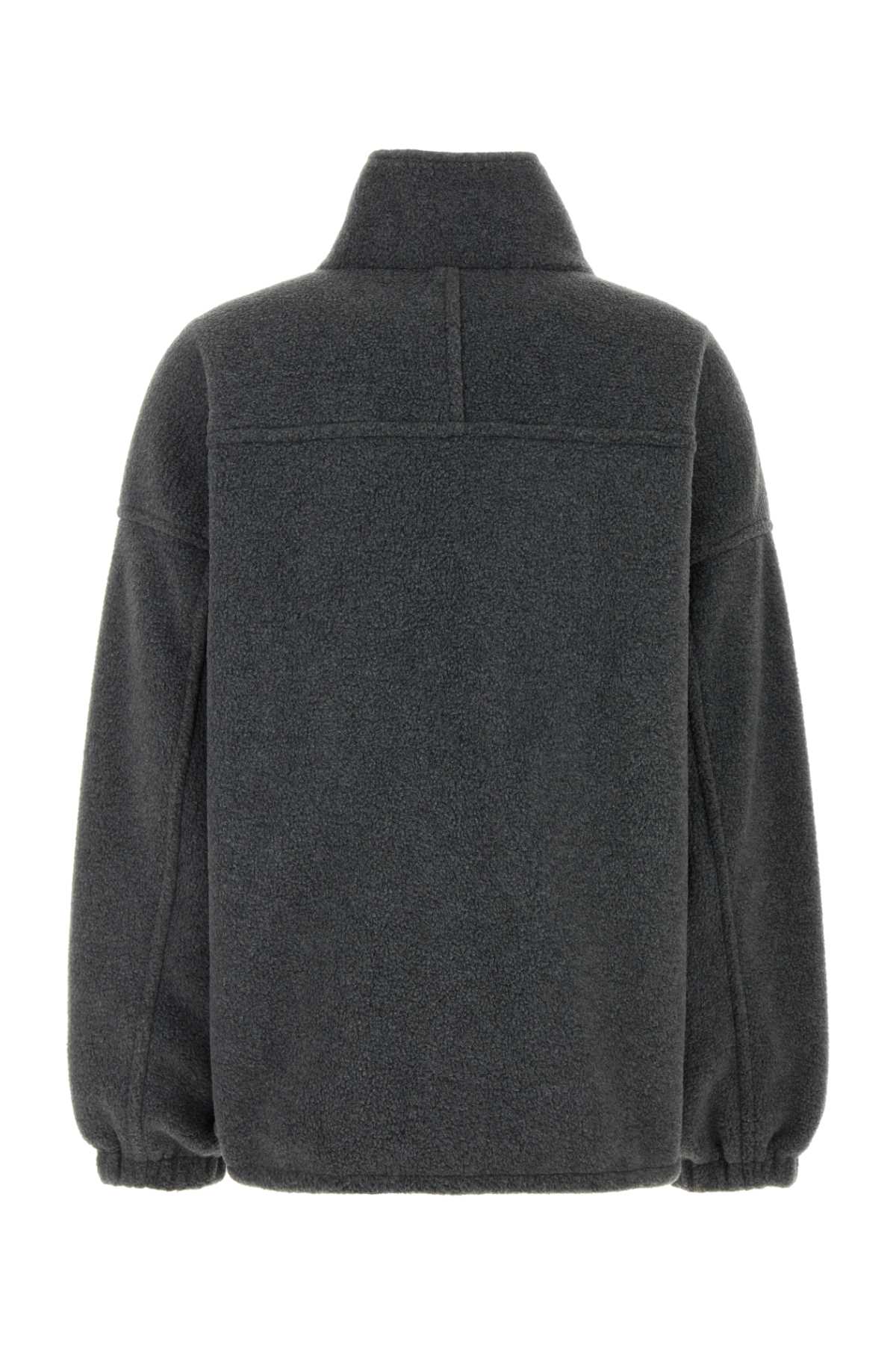Alexander Wang Unisex Dark Grey Flannel Oversize Reversible Jacket ALEXANDER WANG