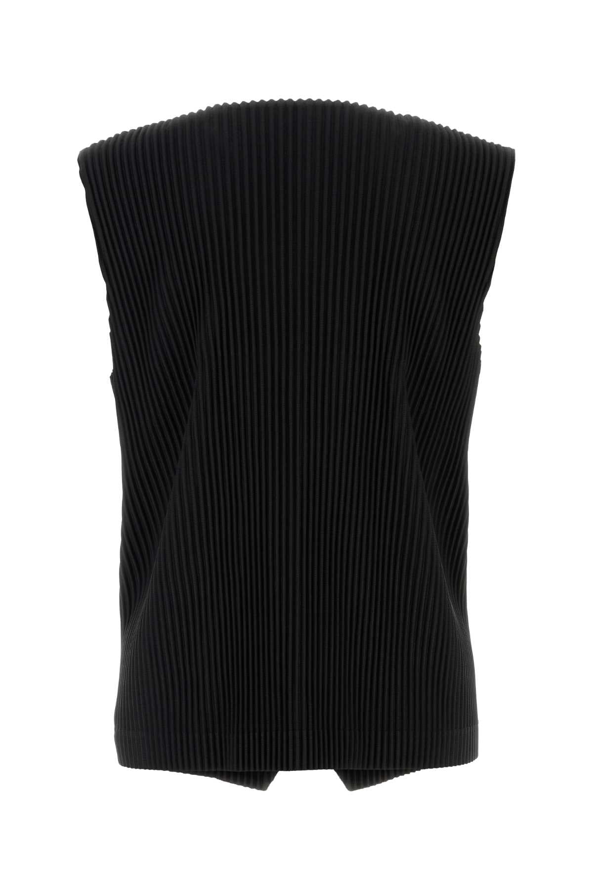 Homme Plisse' Issey Miyake Men Black Polyester Vest HOMME PLISSE ISSEY MIYAKE