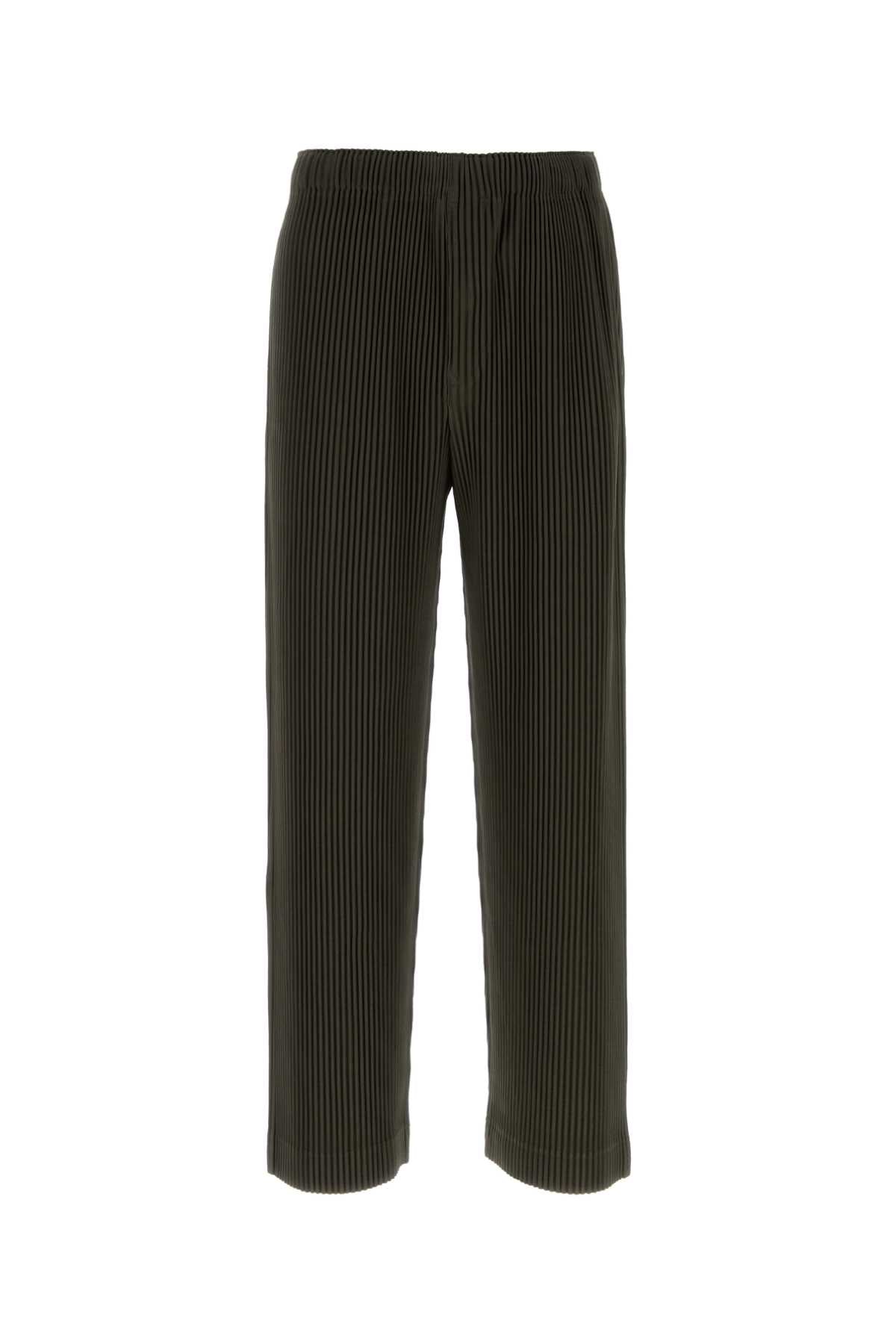 Homme Plisse' Issey Miyake Men Olive Green Polyester Pant HOMME PLISSE ISSEY MIYAKE