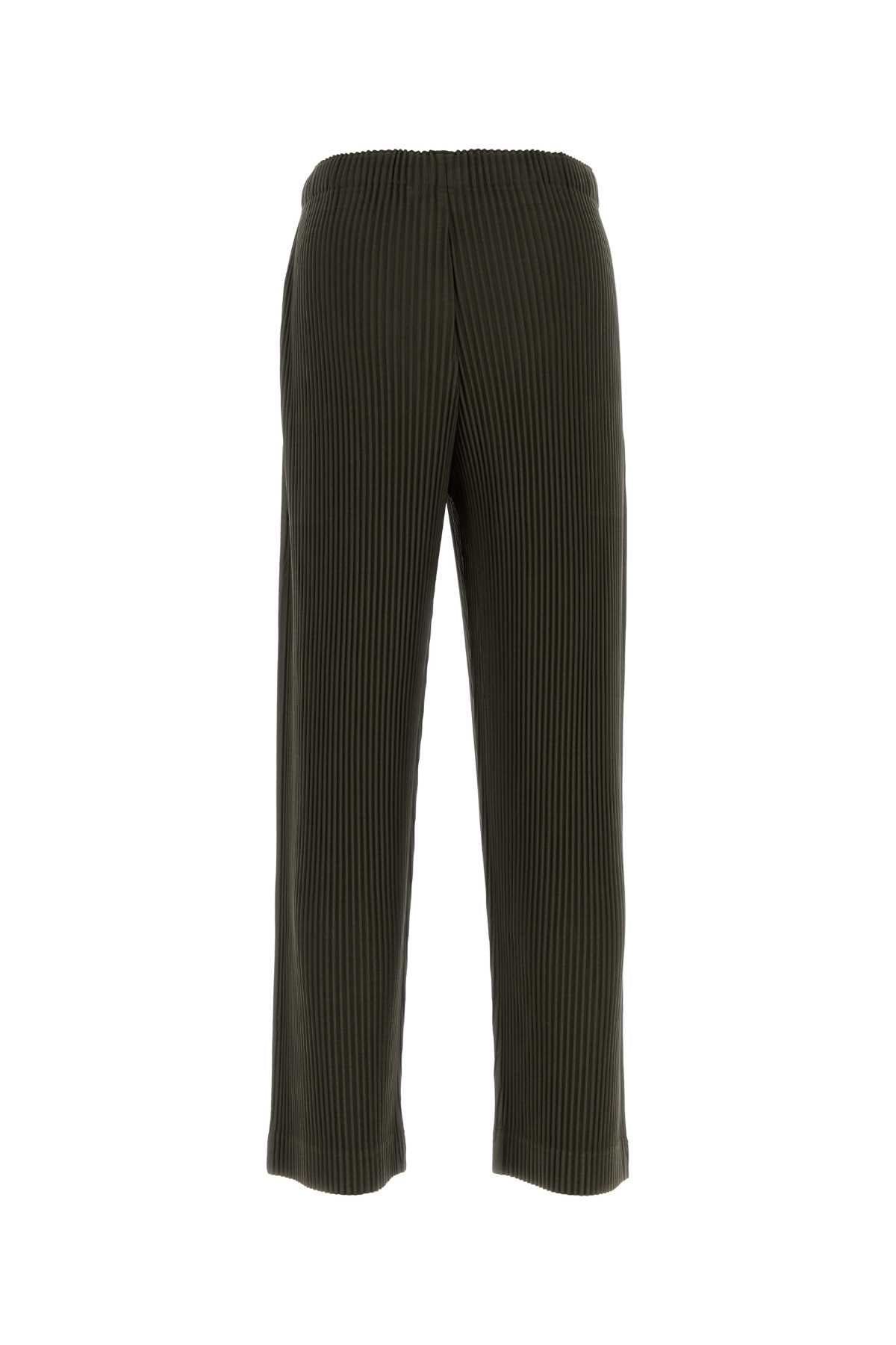 Homme Plisse' Issey Miyake Men Olive Green Polyester Pant HOMME PLISSE ISSEY MIYAKE