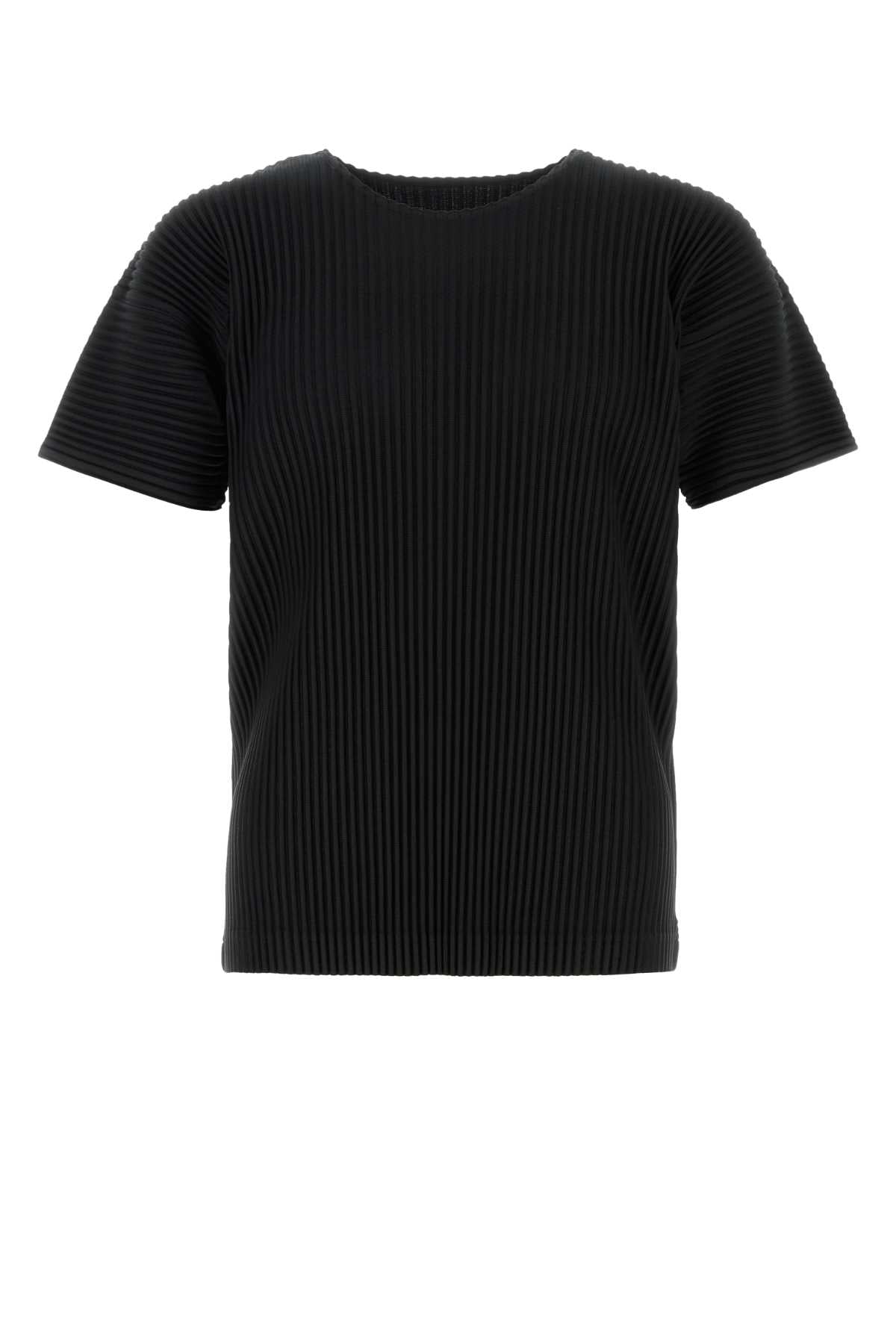 Homme Plisse' Issey Miyake Men Black Polyester T-Shirt HOMME PLISSE ISSEY MIYAKE