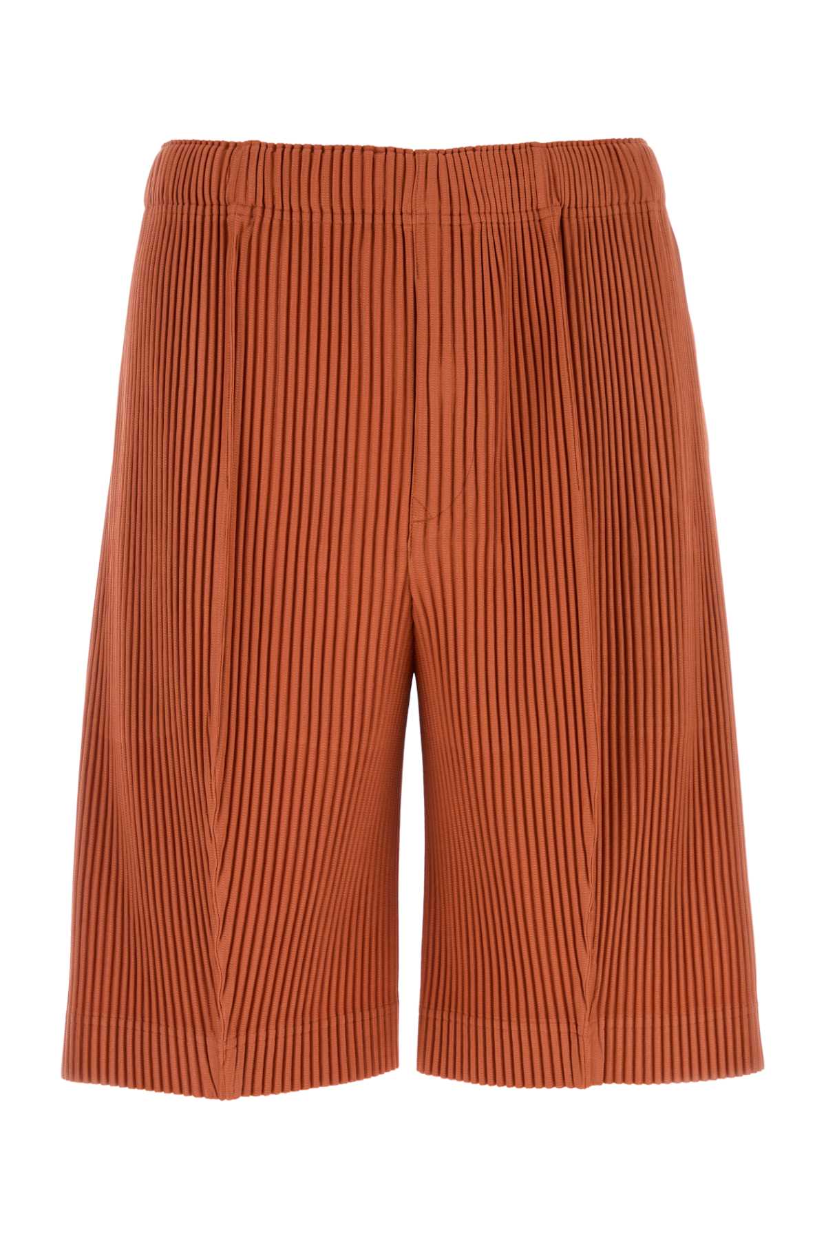 Homme Plisse' Issey Miyake Men Orange Polyester Bermuda Shorts HOMME PLISSE ISSEY MIYAKE
