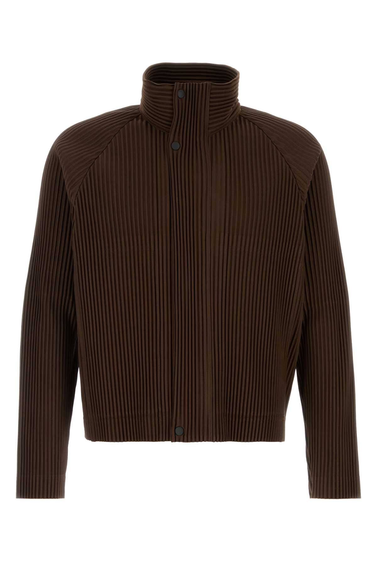 Homme Plisse' Issey Miyake Men Chocolate Polyester Sweatshirt HOMME PLISSE ISSEY MIYAKE